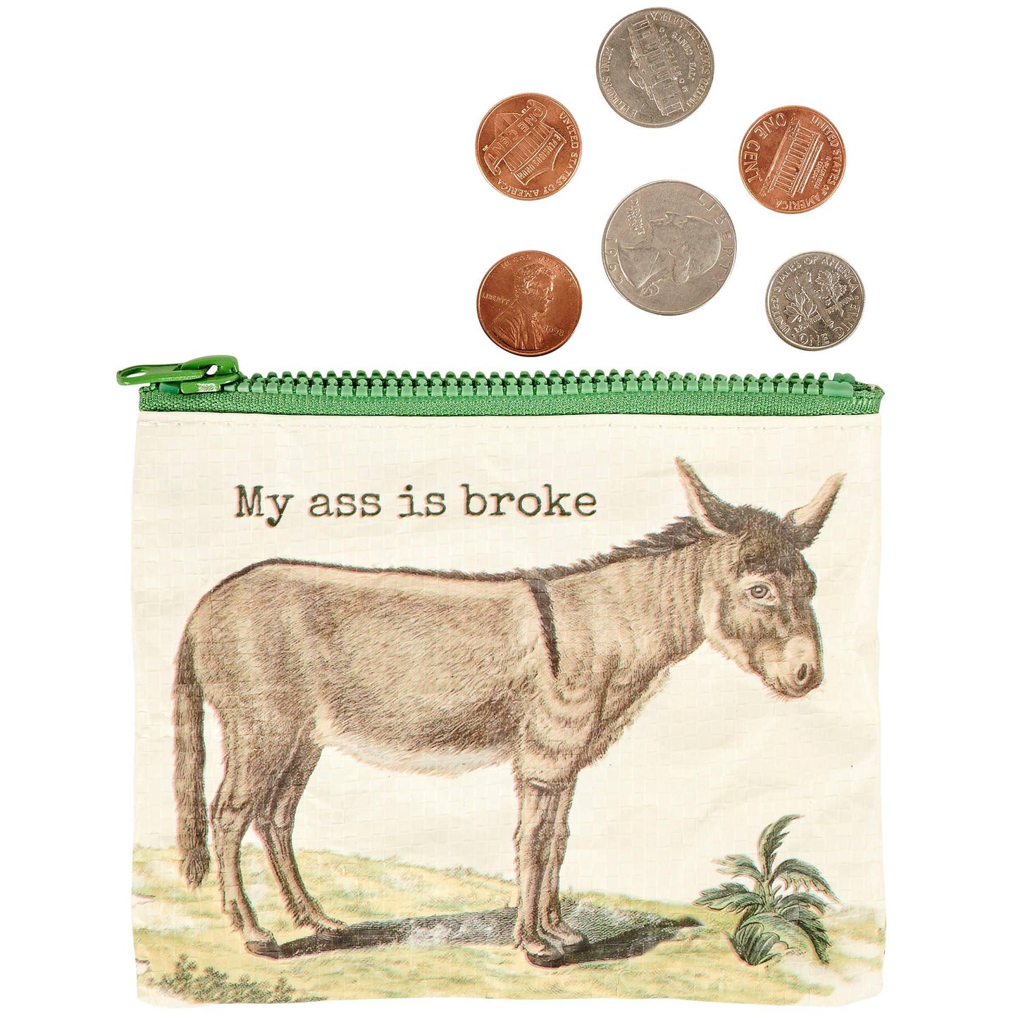 Broke Donkey Zipper Wallet - American Farm Company