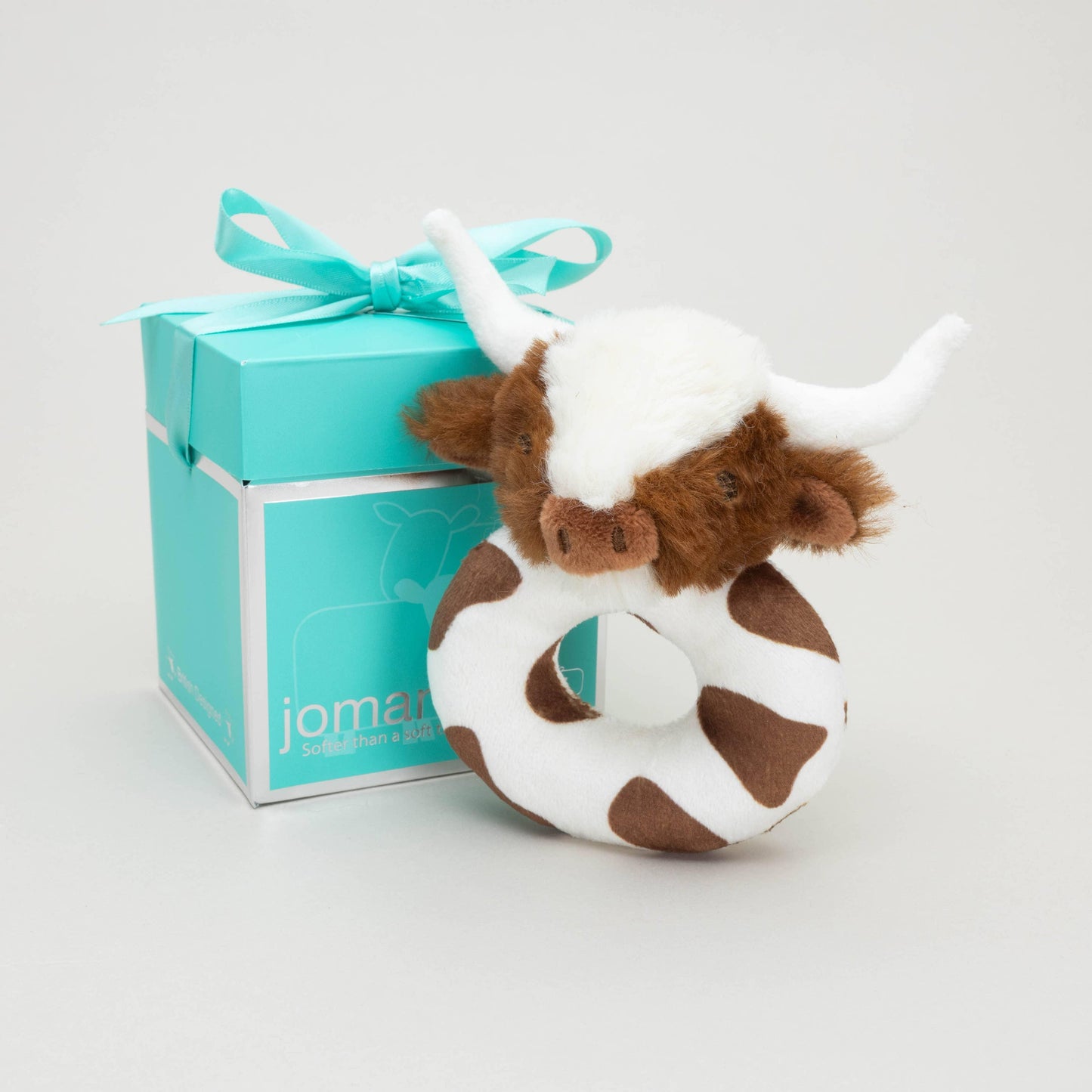 Texas Longhorn Plush Baby Rattle - American Farm Company