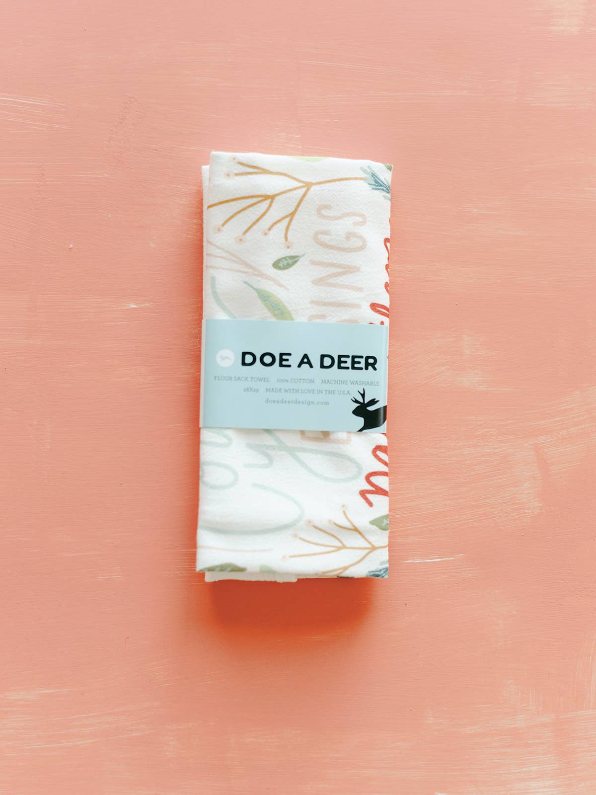'Count Your Blessings' Flour Sack Towel