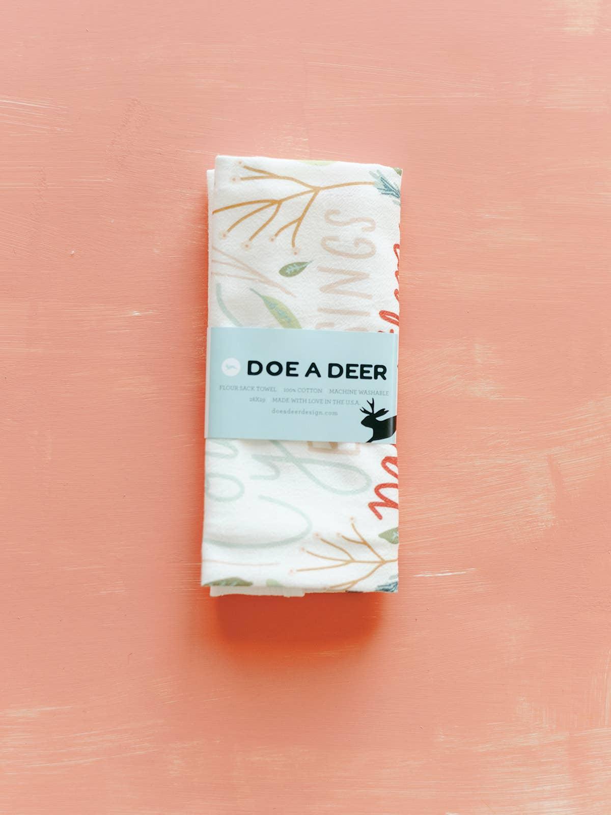 'Count Your Blessings' Flour Sack Towel