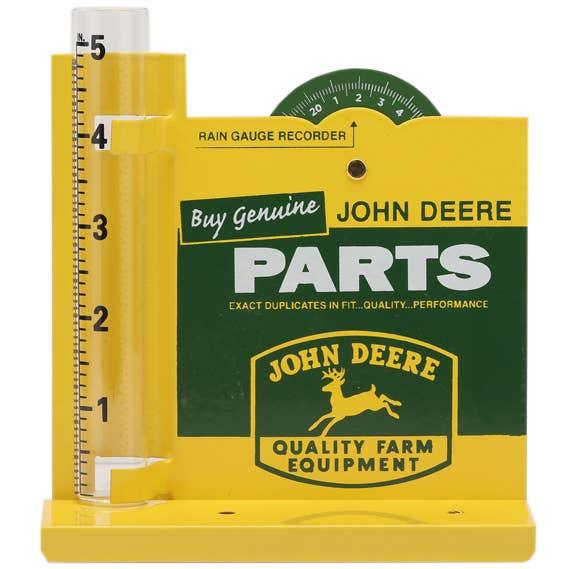 'John Deere Parts' Metal Rain Gauge