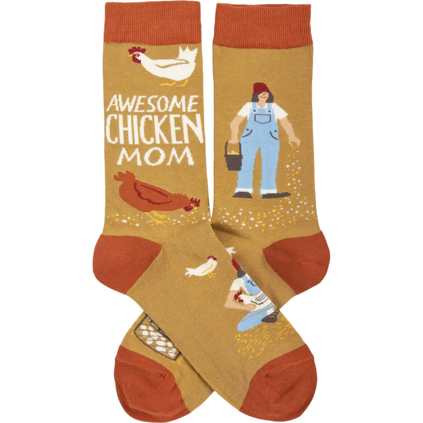 'Awesome Chicken Mom' Socks - American Farm Company