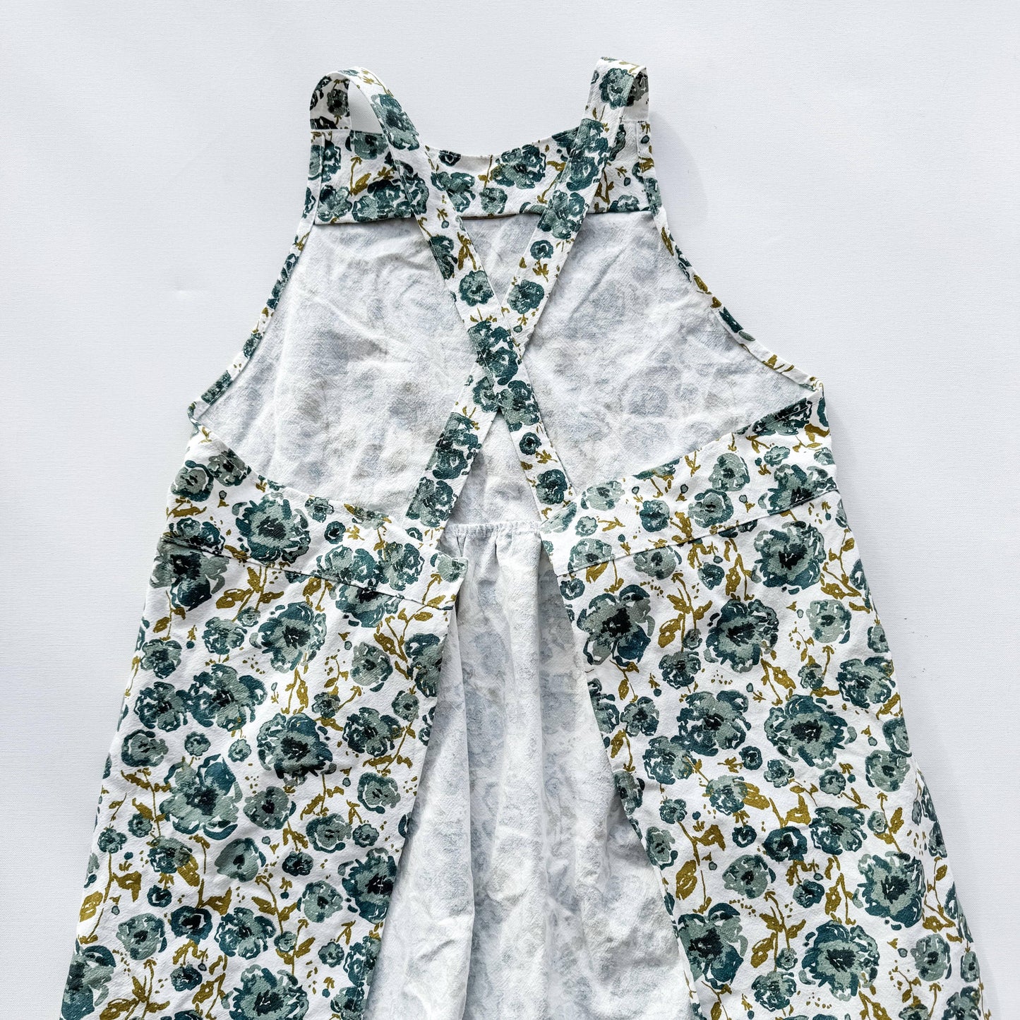 Blue Floral 'Give Us This Day' Apron - American Farm Company