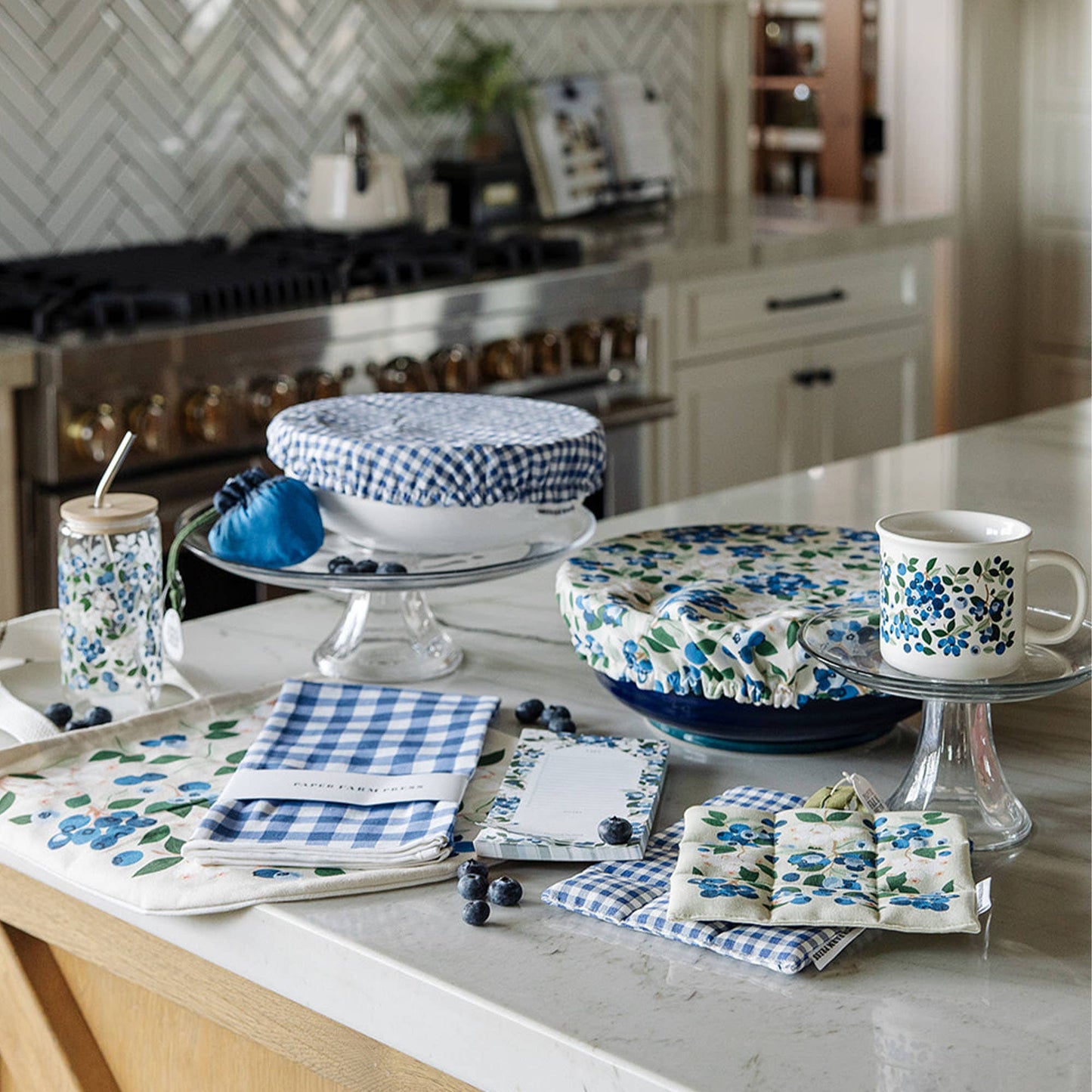 Blueberry Field Pot Holder Set