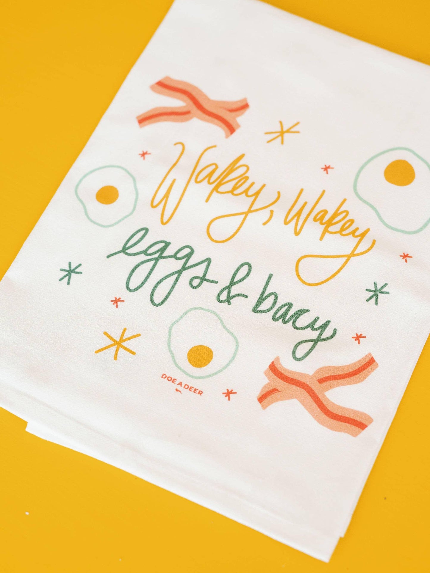'Wakey Wakey' Breakfast Flour Sack Towel