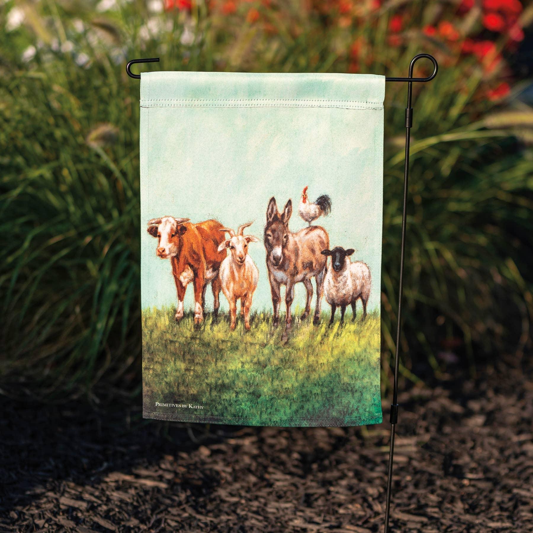 Farm Animals Garden Flag - American Farm Company