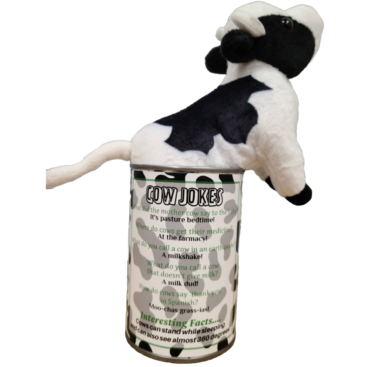 Canned Cow | Plush w/ Jokes