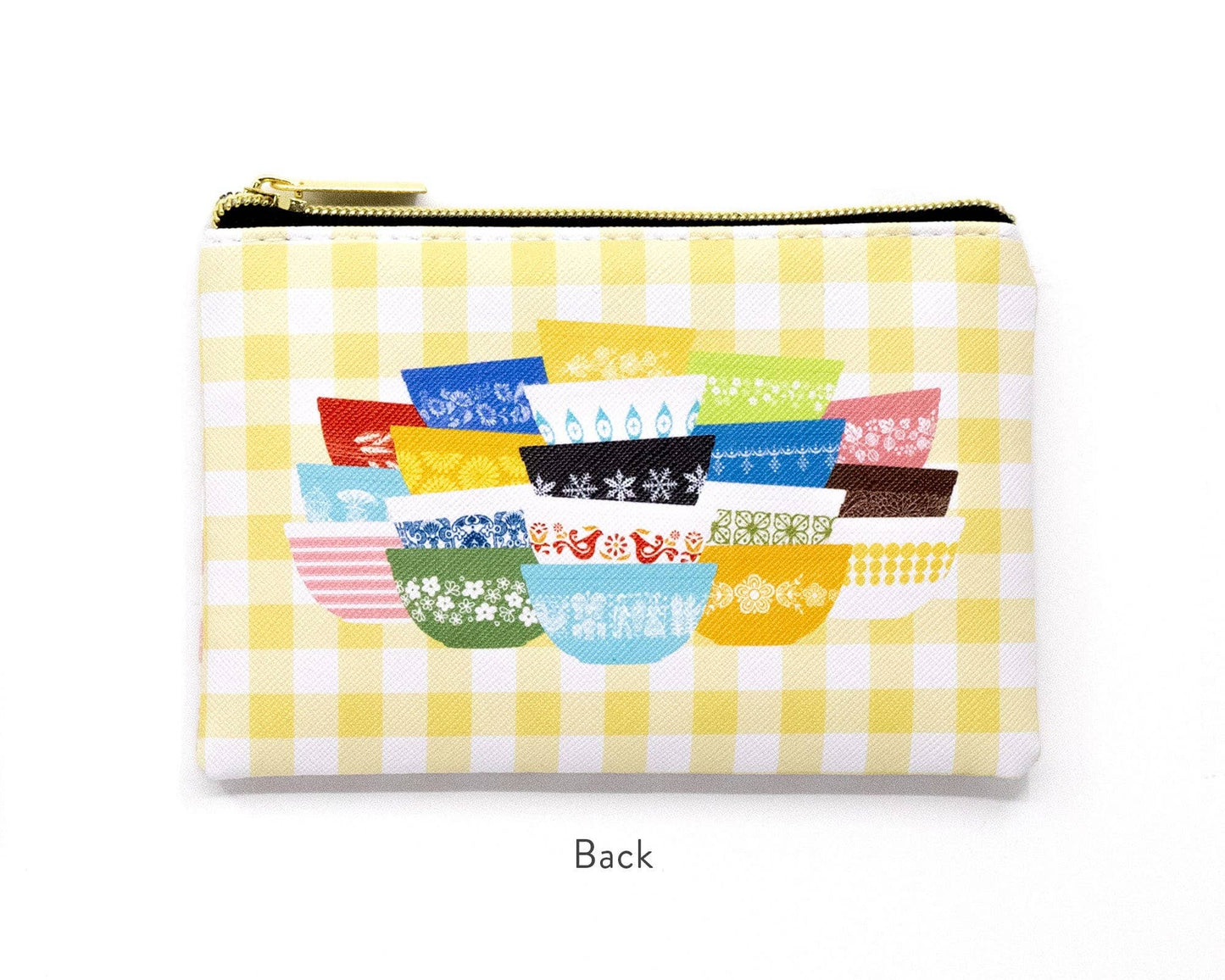 Vintage Bowl Stacks Zipper Pouch