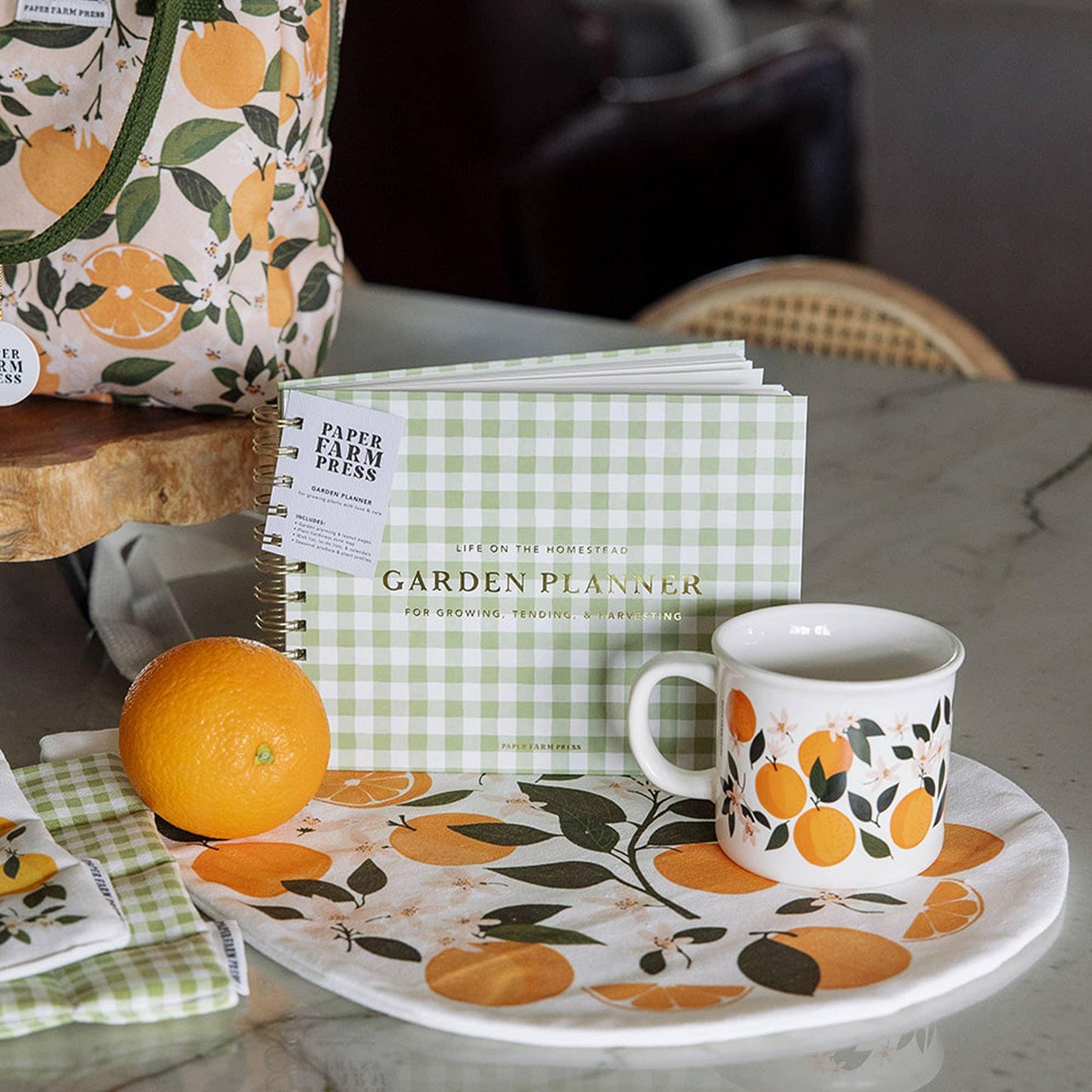 Life On The Homestead Gingham Garden Planner