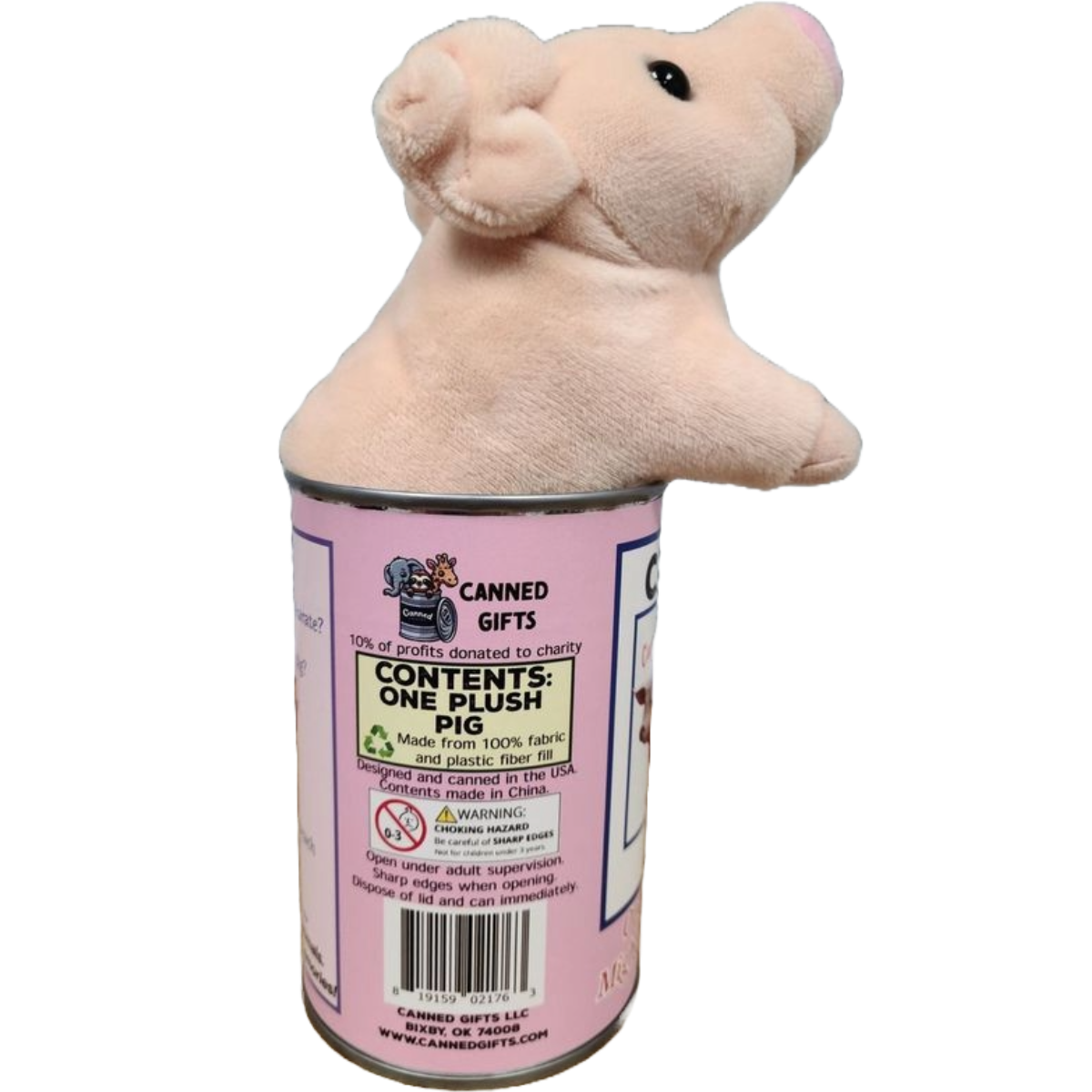Canned Pig | Plush w/ Jokes