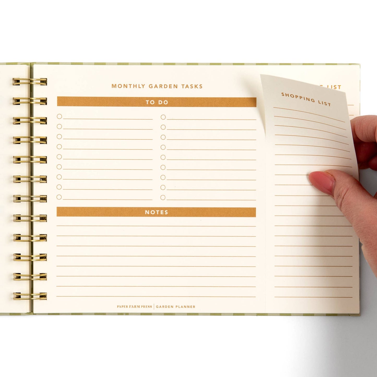 Life On The Homestead Gingham Garden Planner