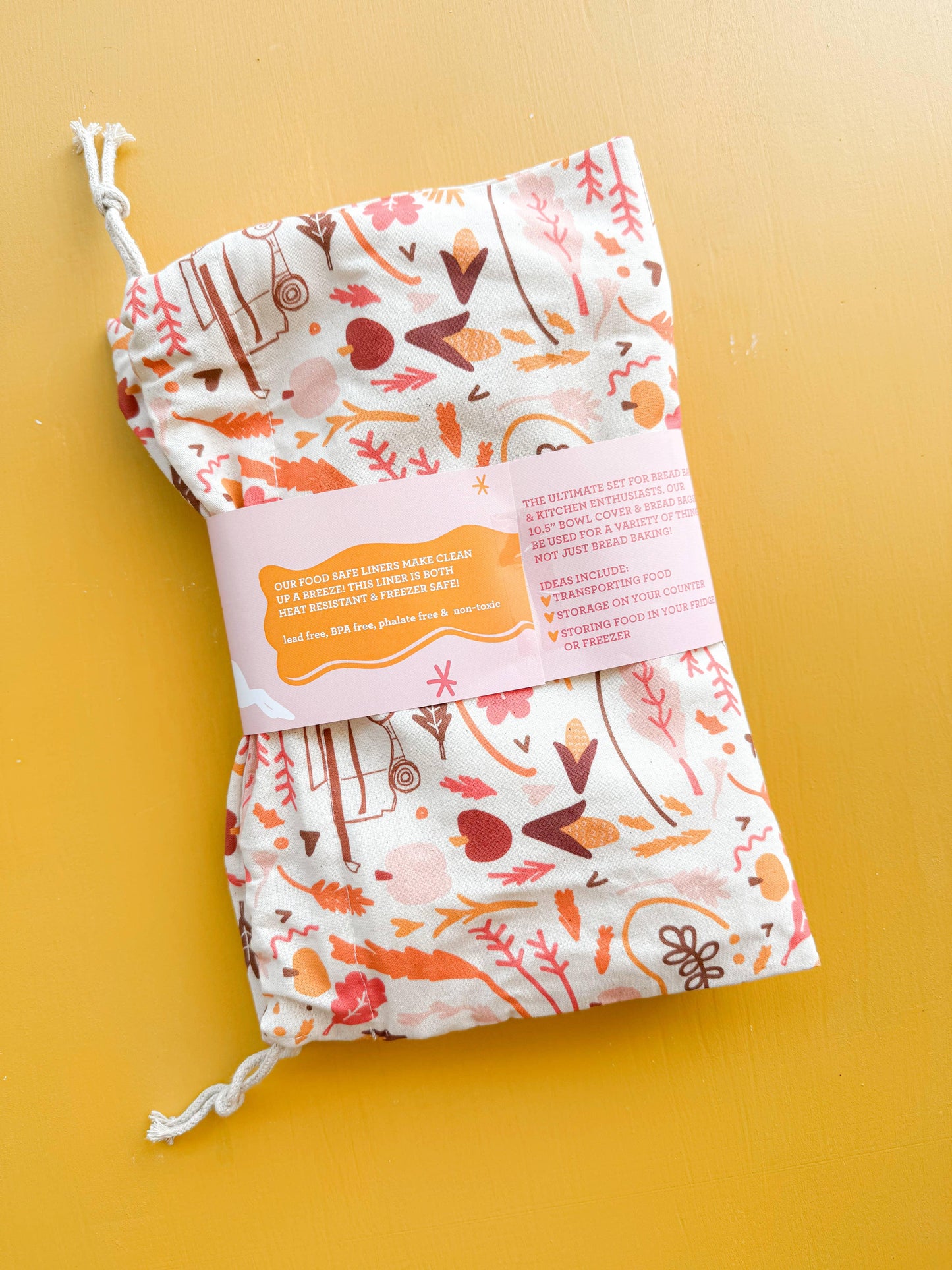 Harvest Bread Bag & Bowl Cover