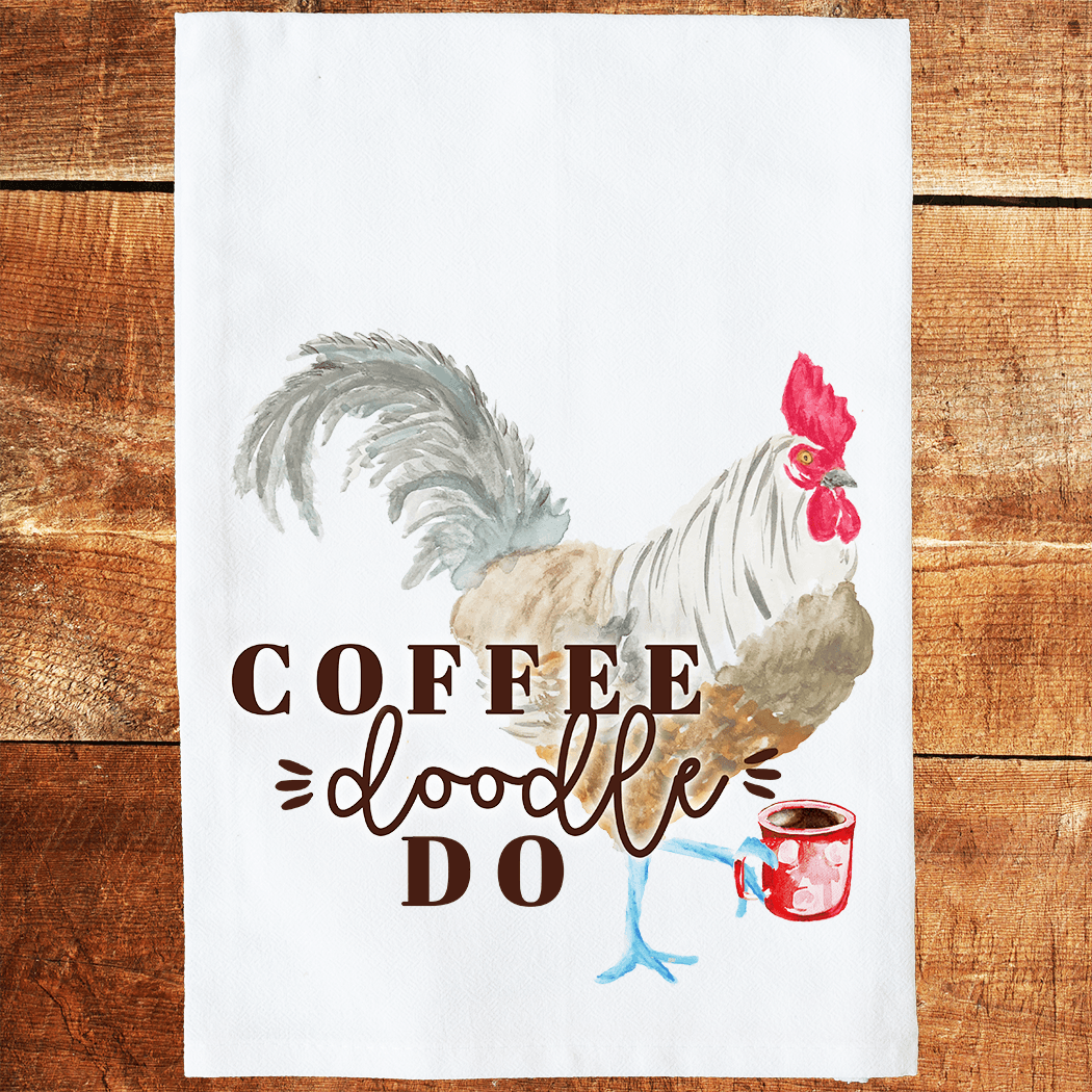 Coffee Doodle Do Kitchen Towel - American Farm Company