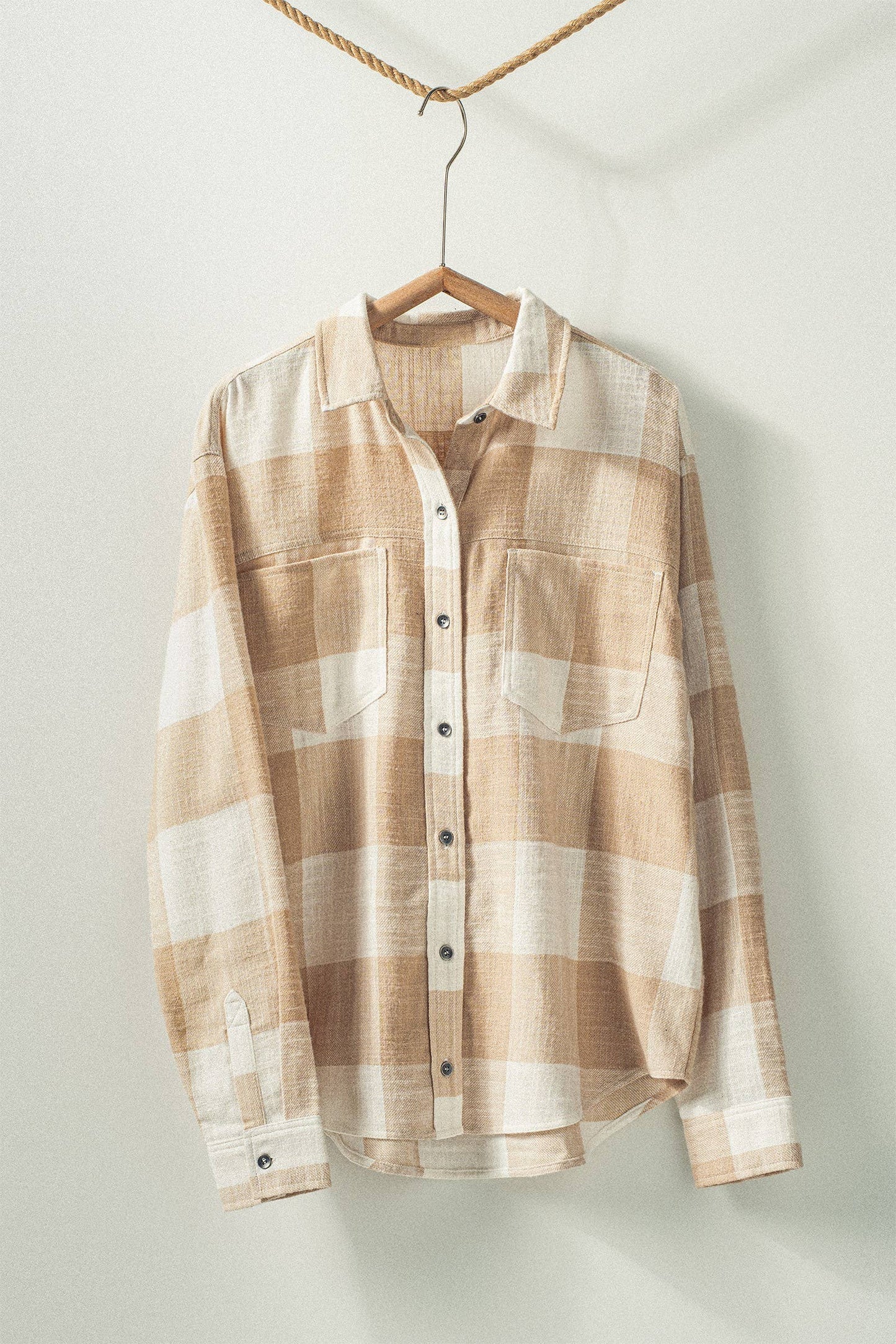 Relaxed Checkered Button-Up Shirt