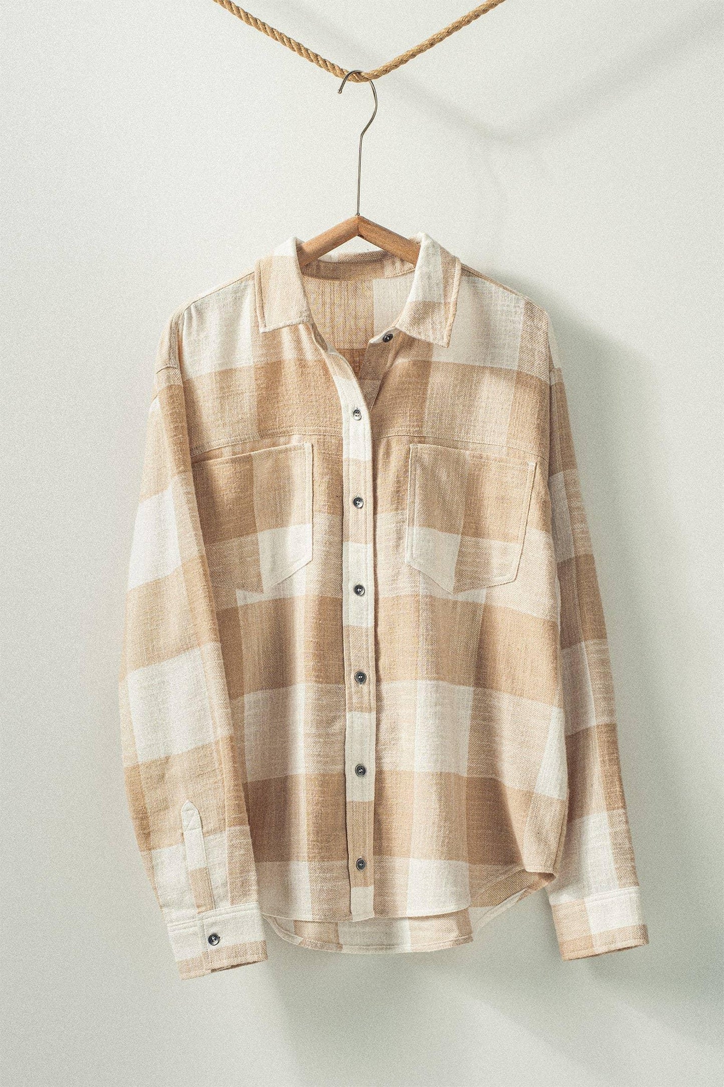 Relaxed Checkered Button-Up Shirt