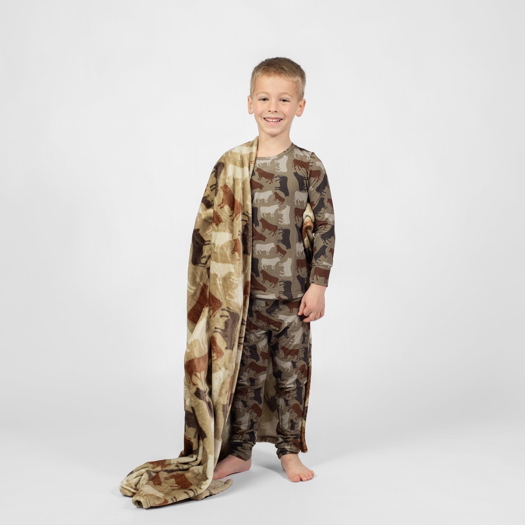 Cow Camo™ Toddler/Youth Bamboo Pajama Set - American Farm Company