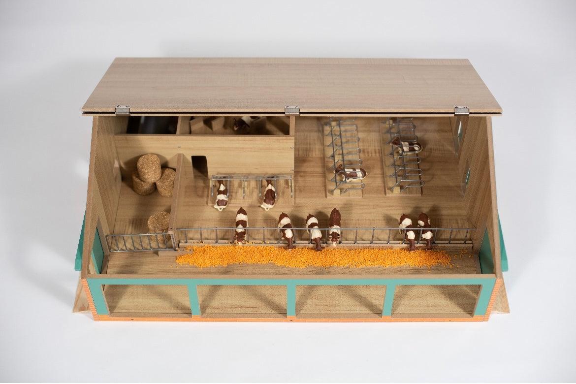 BARN ONLY - Wooden Toy Dairy Cattle Shed - American Farm Company