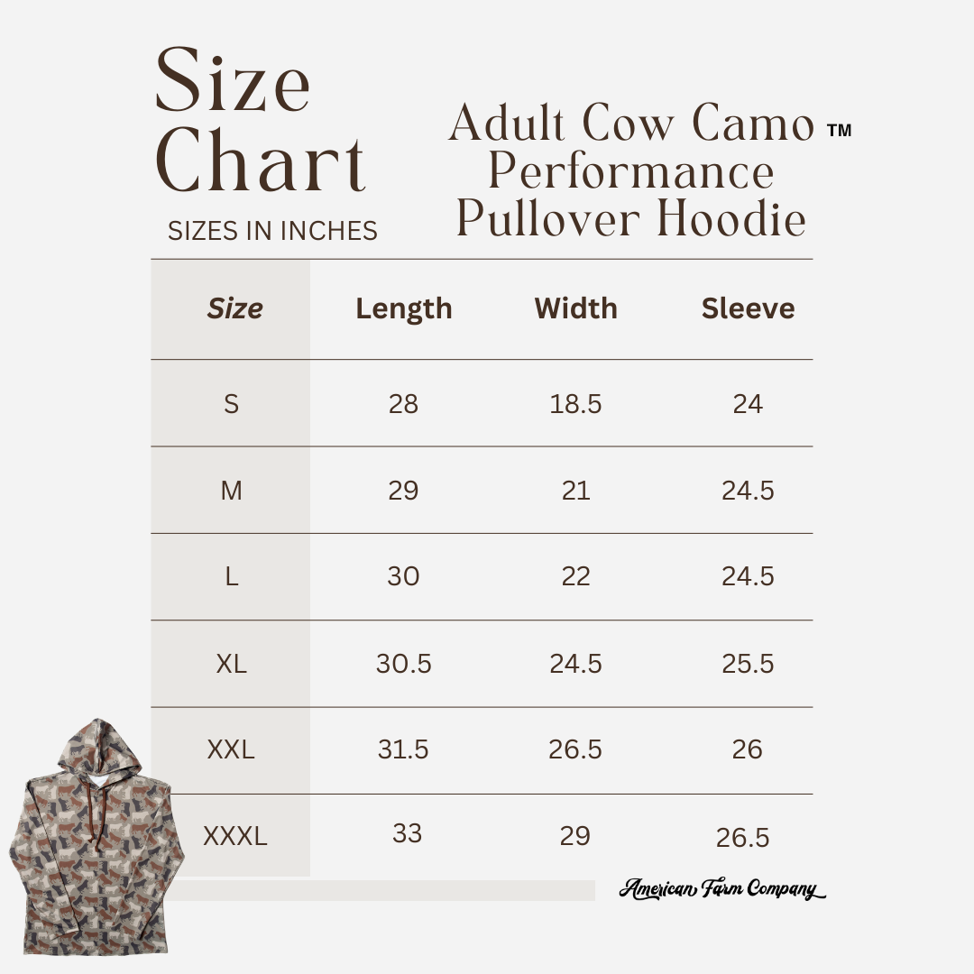 Cow Camo™ Performance Pullover Hoodie - American Farm Company