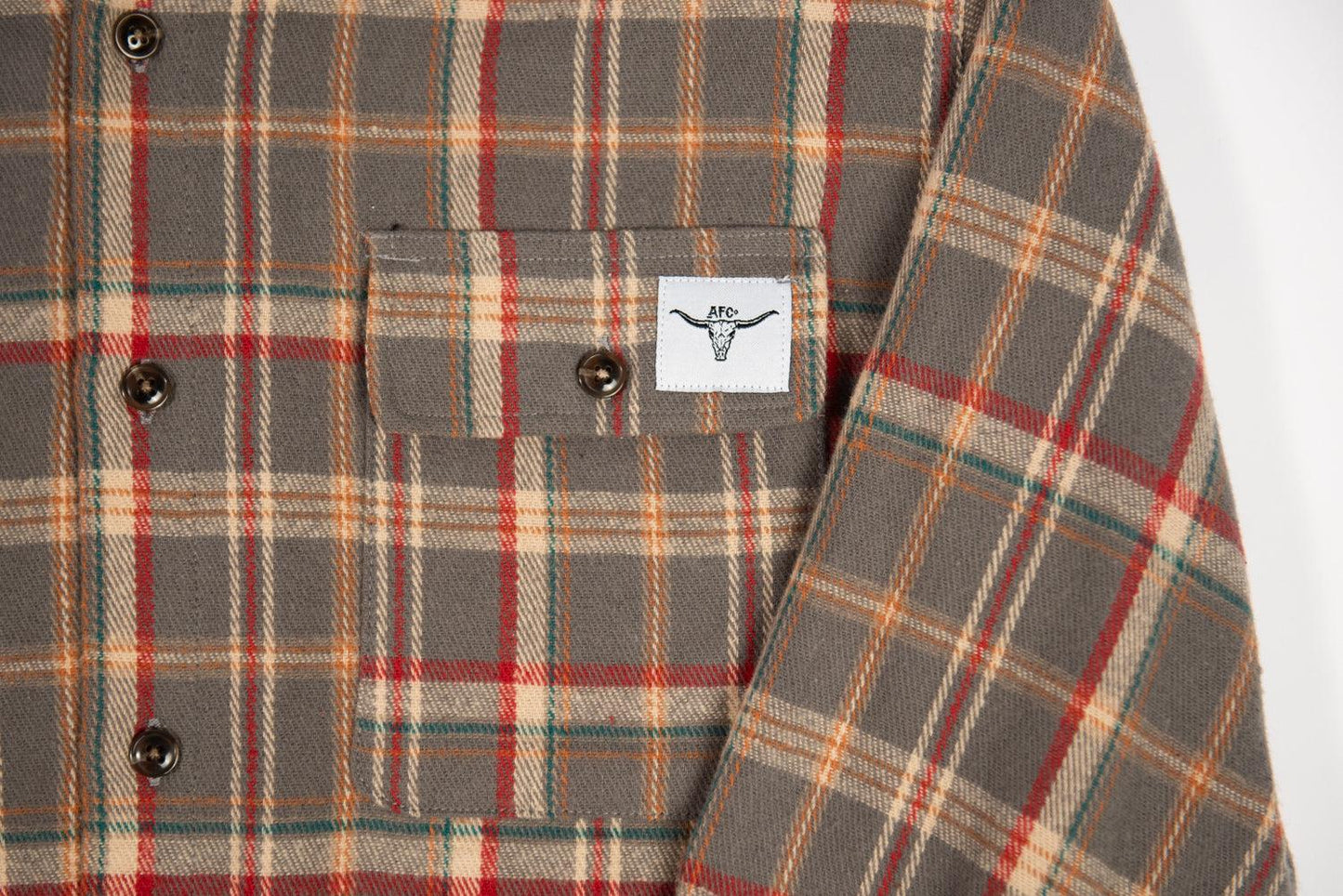AFC Grey Plaid Women’s Flannel Shirt - American Farm Company
