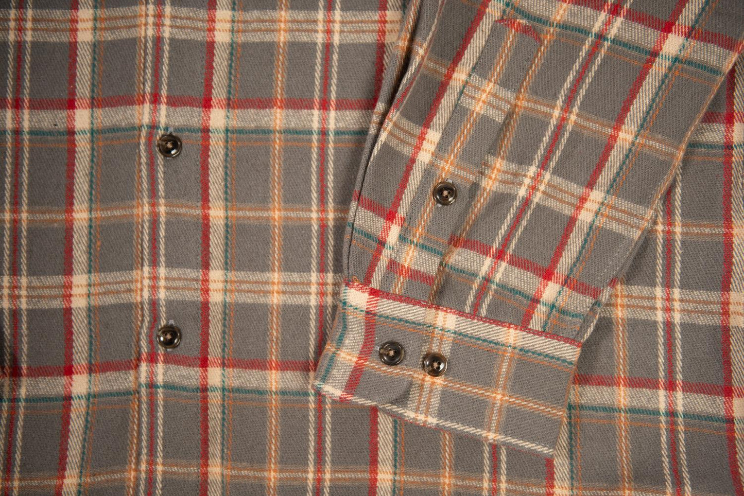 AFC Men’s Grey Plaid Flannel Shirt - American Farm Company