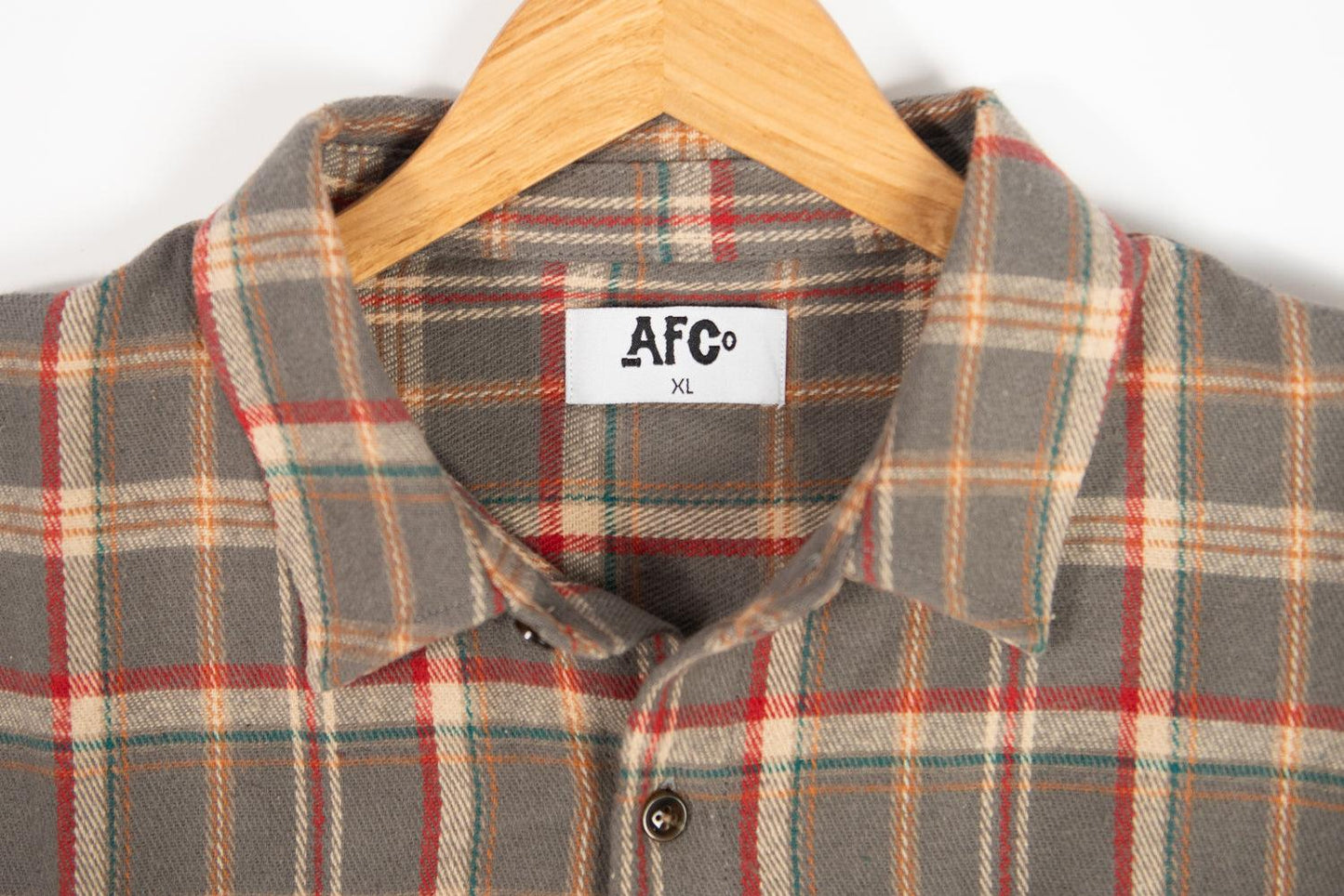 AFC Men’s Grey Plaid Flannel Shirt - American Farm Company