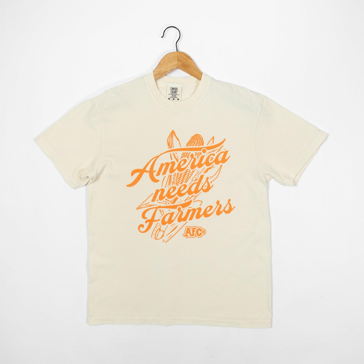'America Needs Farmers' Ivory Tee - American Farm Company