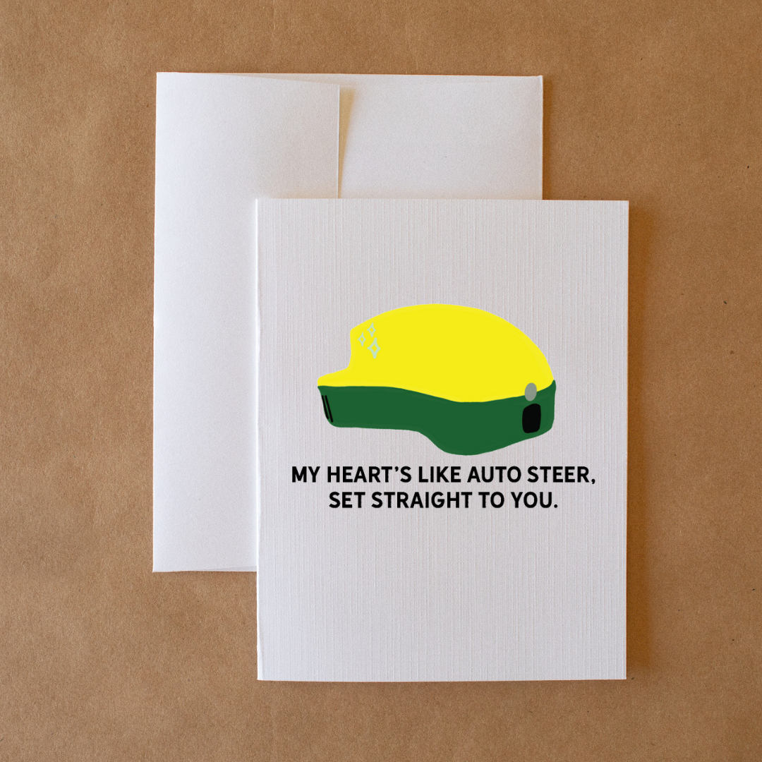 Auto Steer - Greeting Card