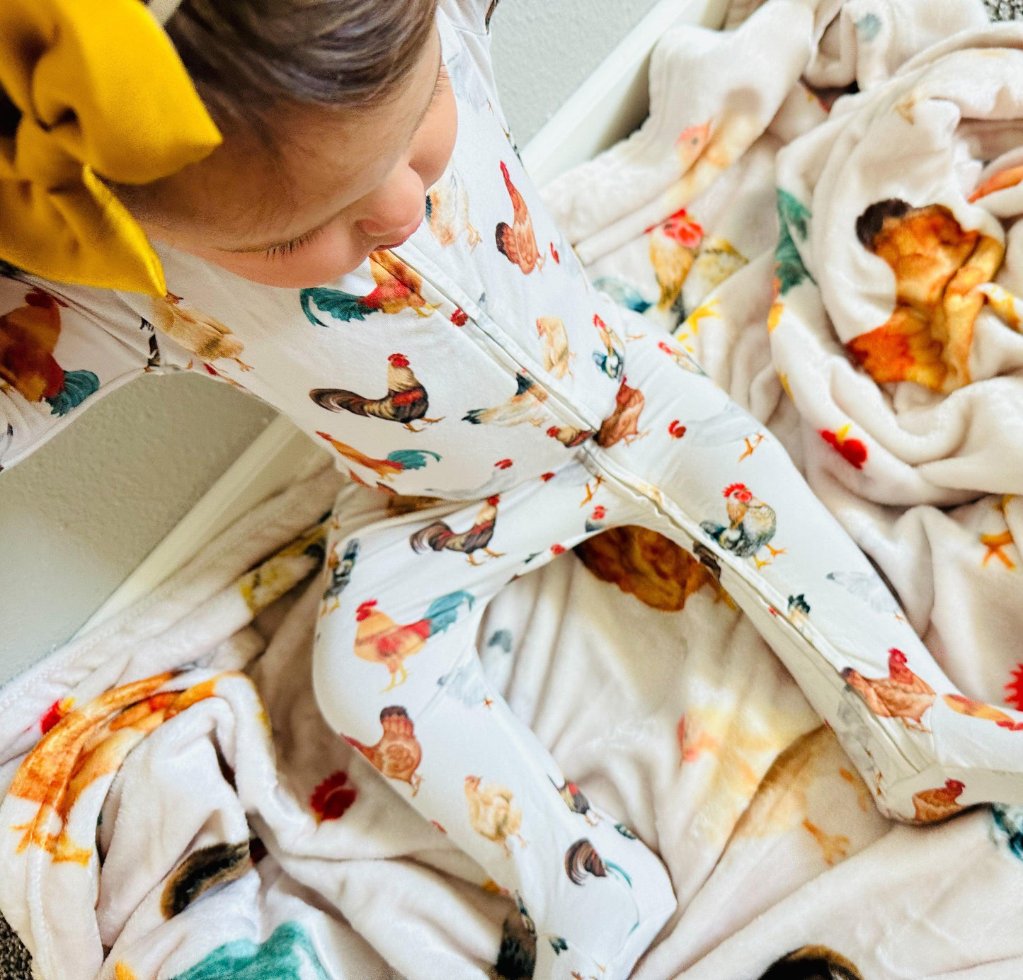 Chicken Baby Bamboo Pajama - American Farm Company