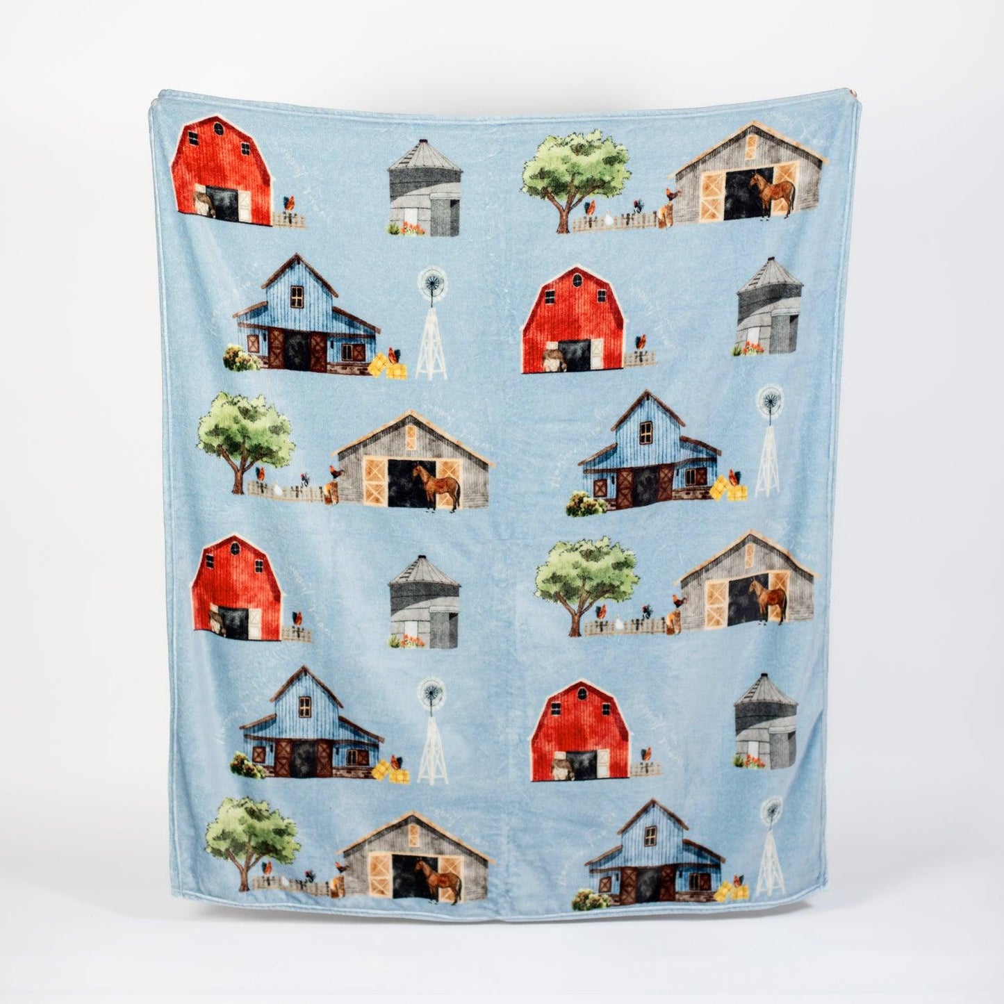 Barn Plush Blanket - American Farm Company