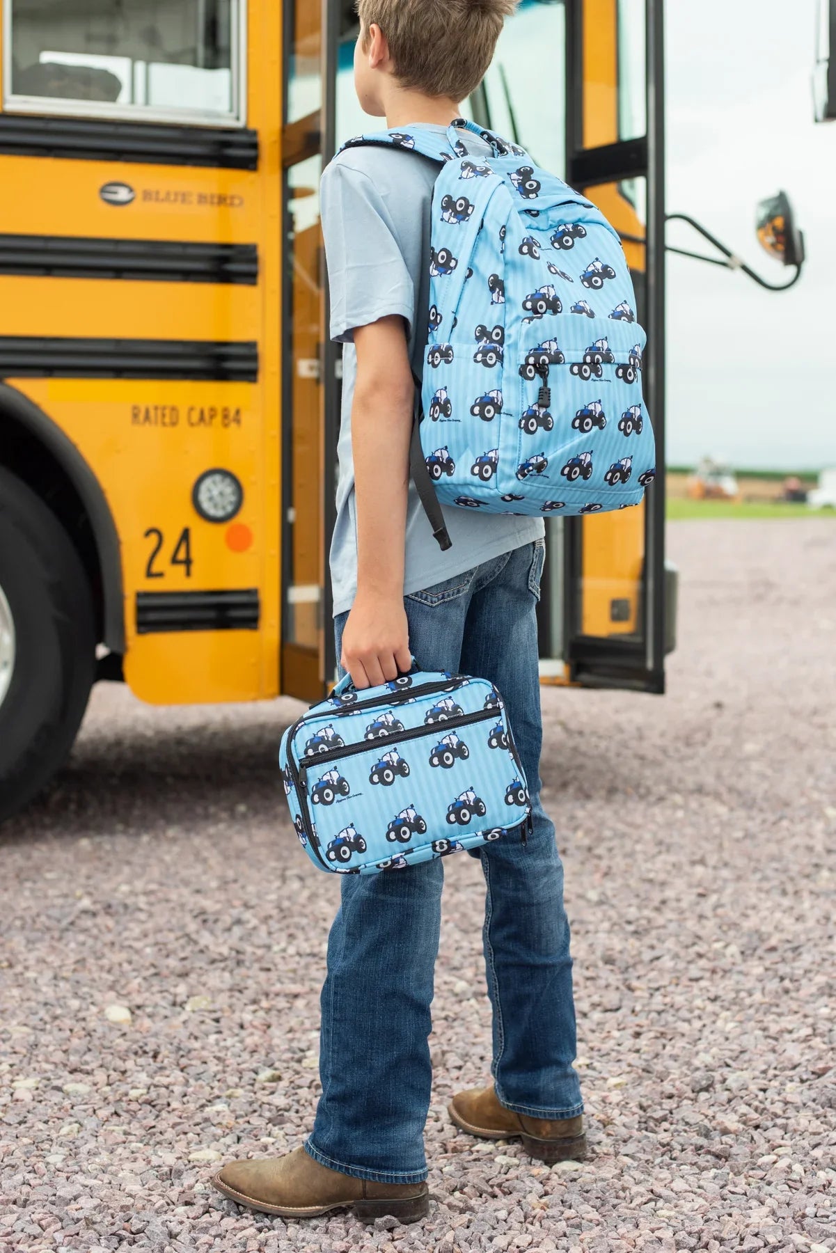 Big Blue Tractor Backpack