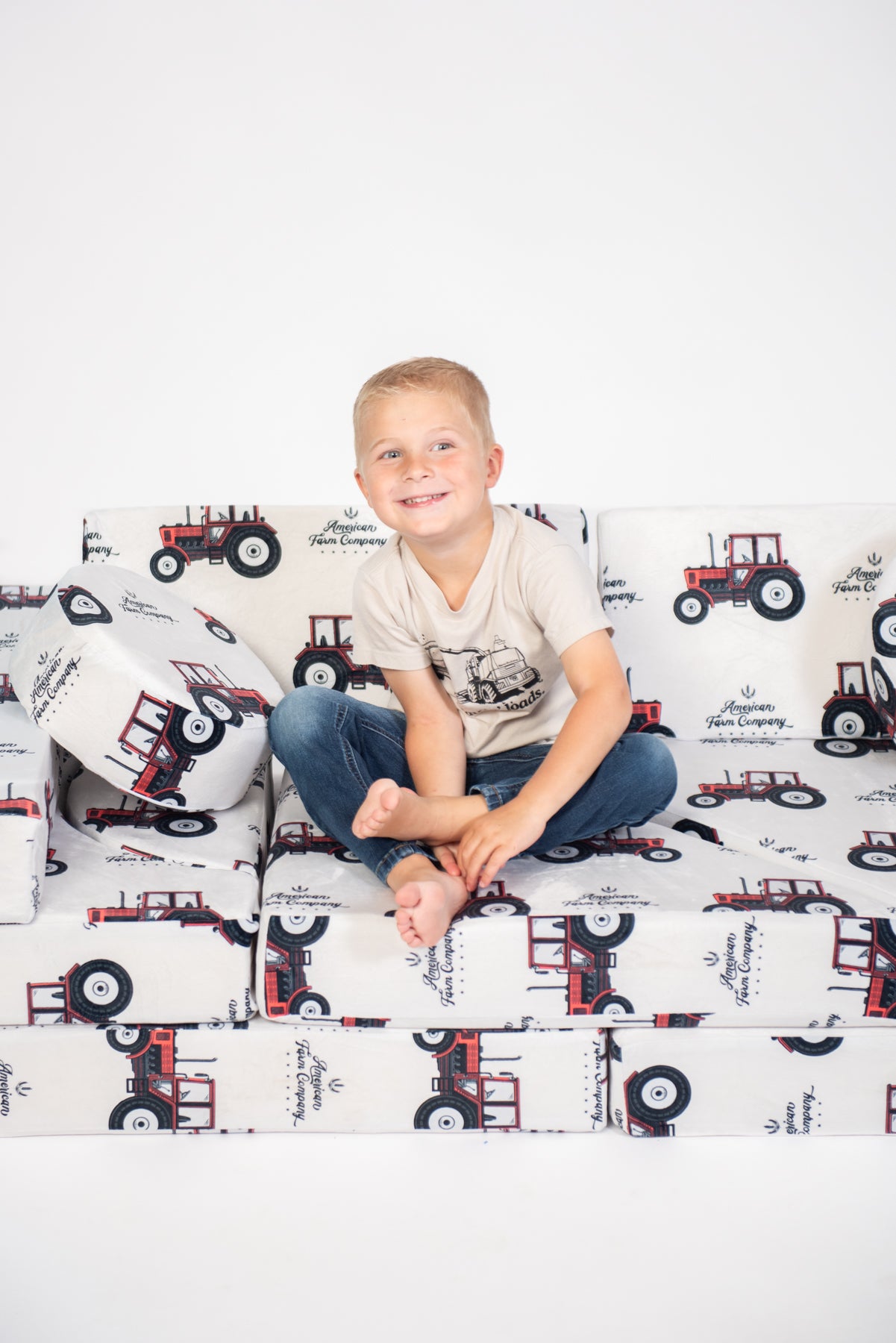 Big Red Tractor Kids 14pc Foam Couch *PREORDER*