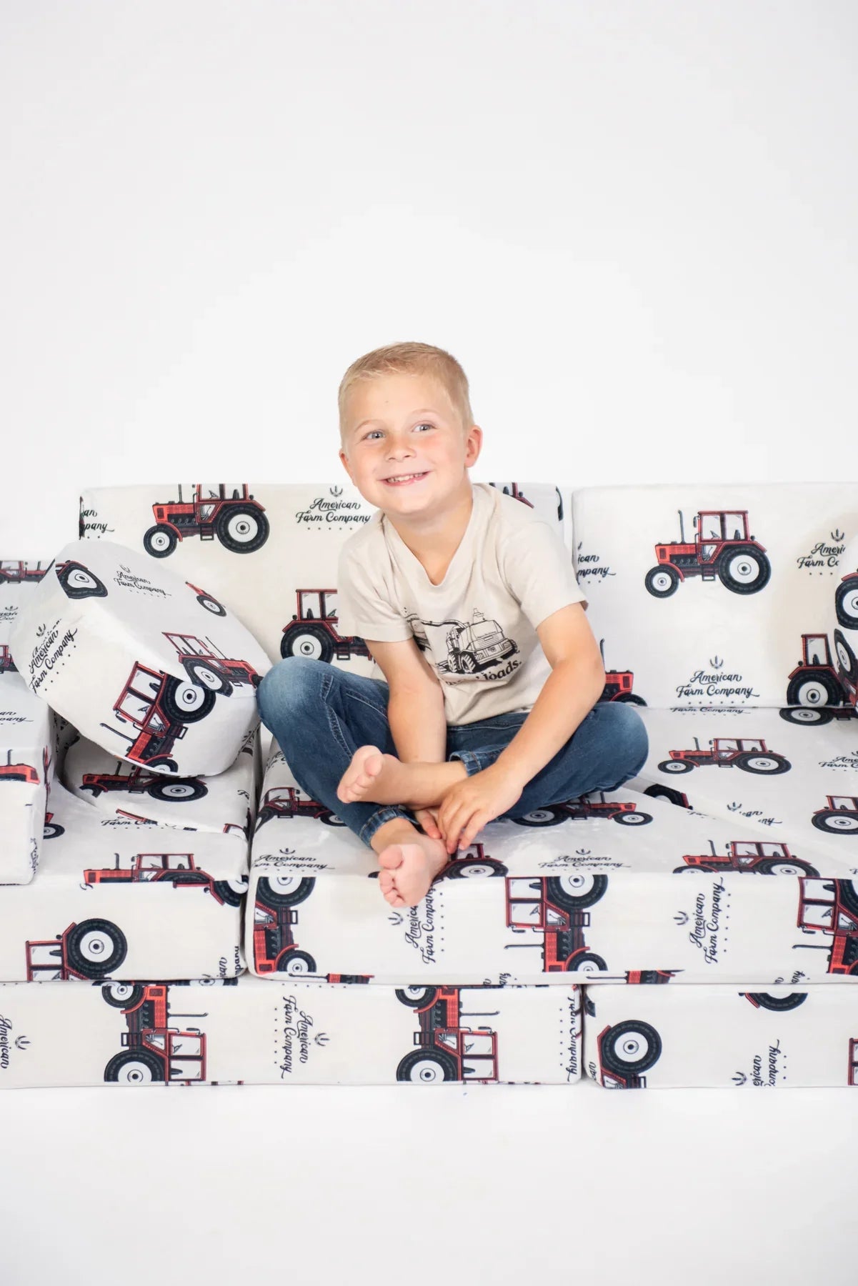 Big Red Tractor Kids 14pc Foam Couch *PREORDER*