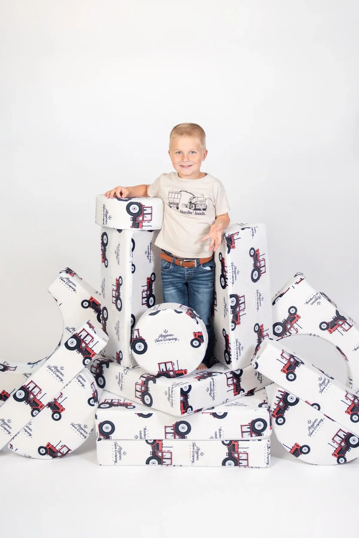 Big Red Tractor Kids 14pc Foam Couch *PREORDER*