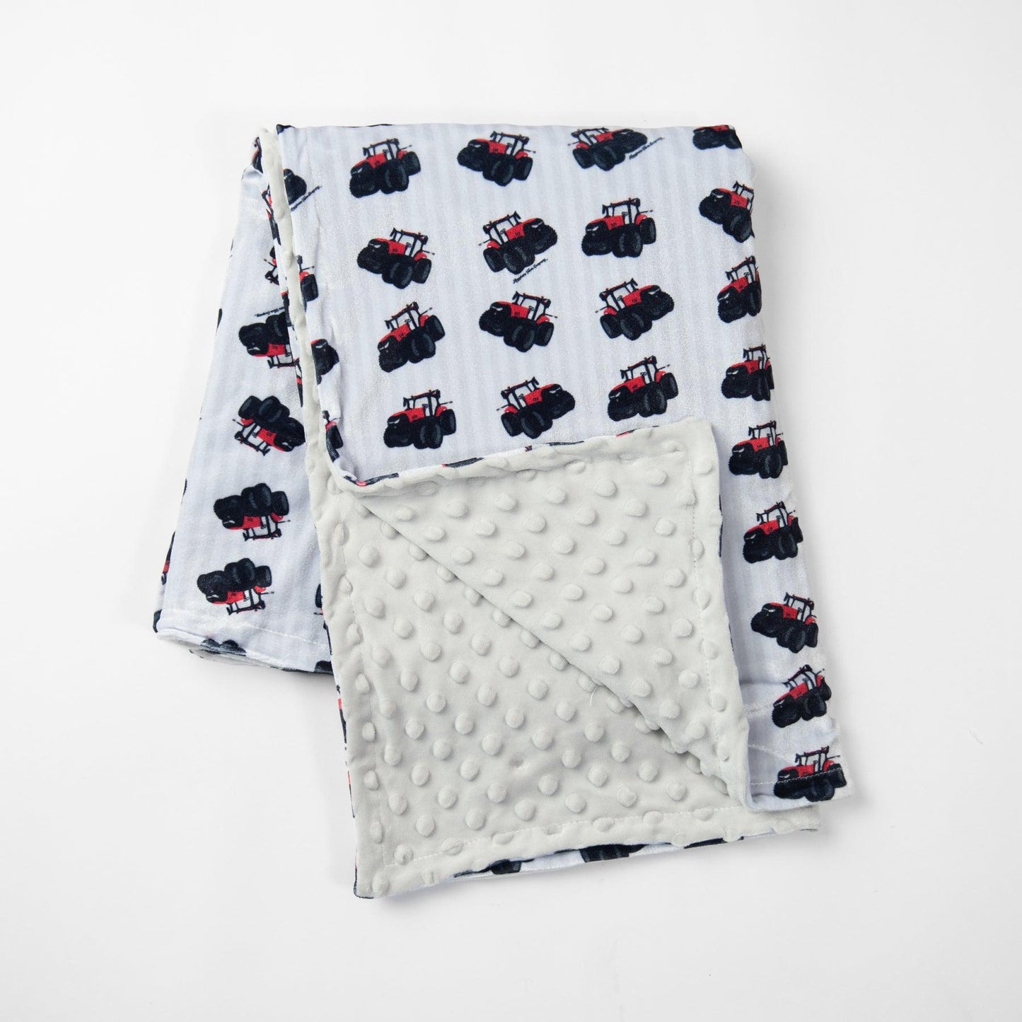 Big Red Tractor Minky Baby Blanket - American Farm Company