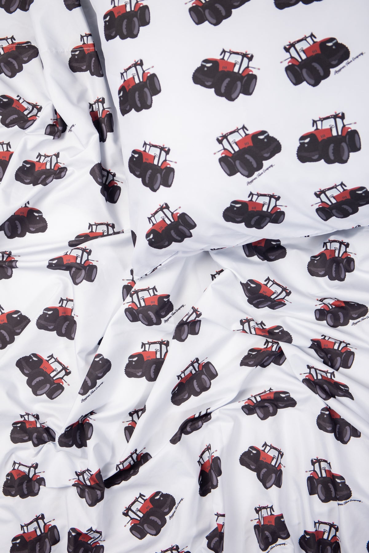 Big Red Tractor Pillow Case