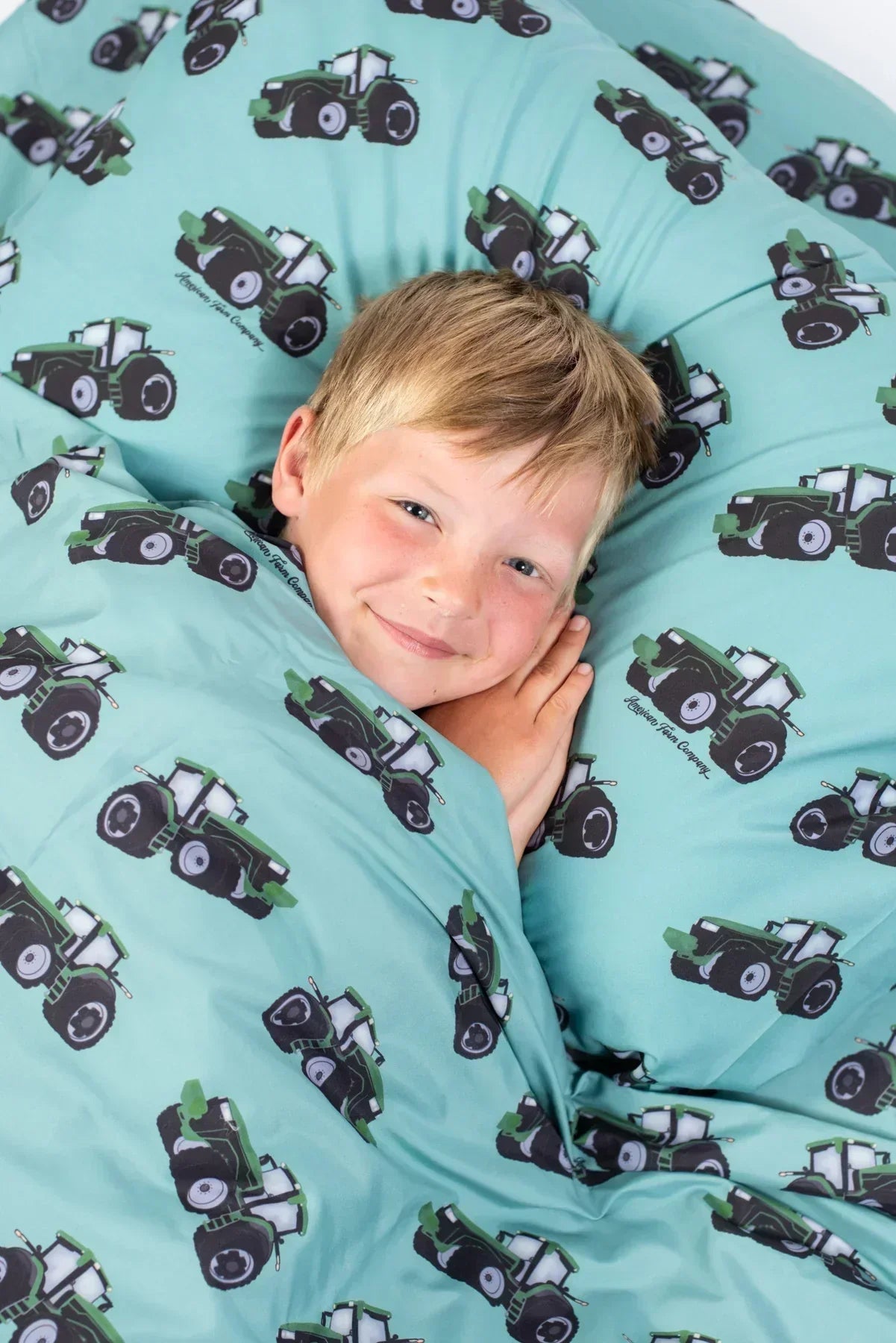 Big Green Tractor Pillow Case