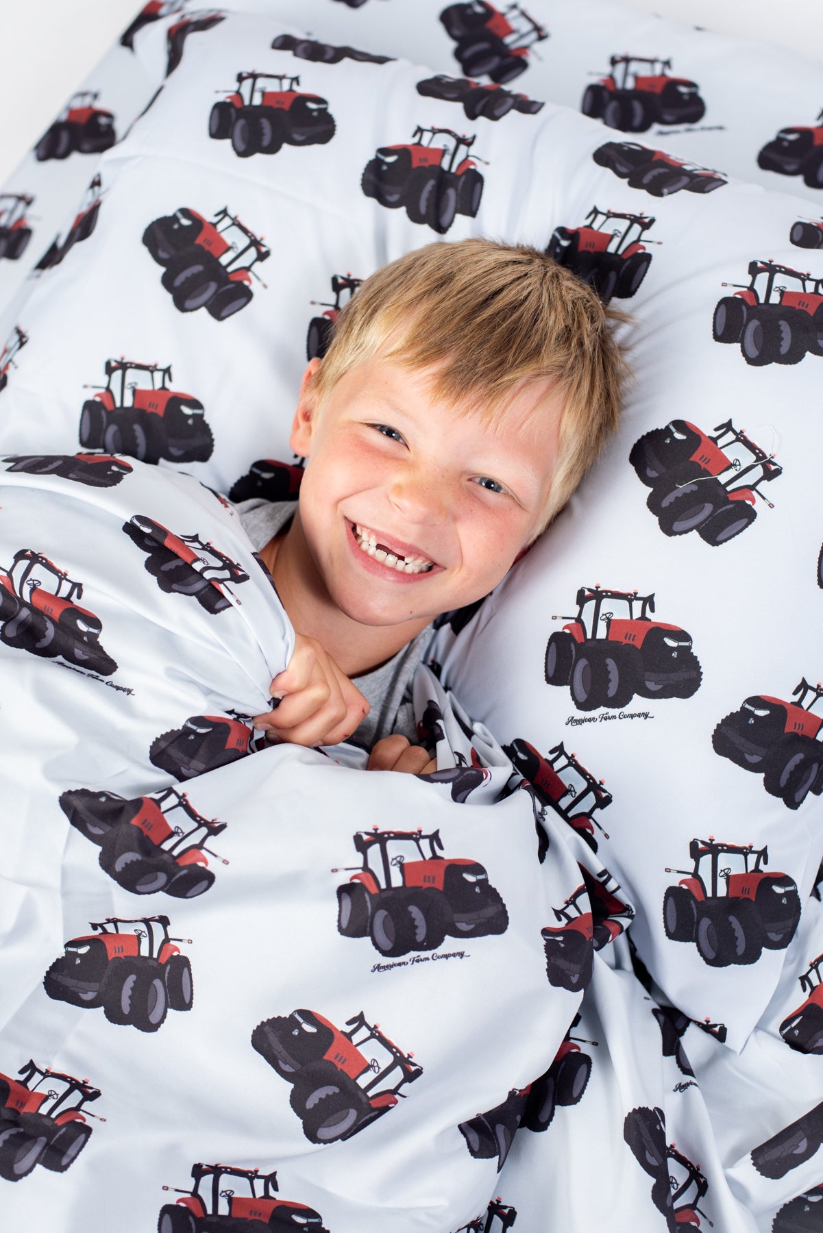 Big Red Tractor Pillow Case