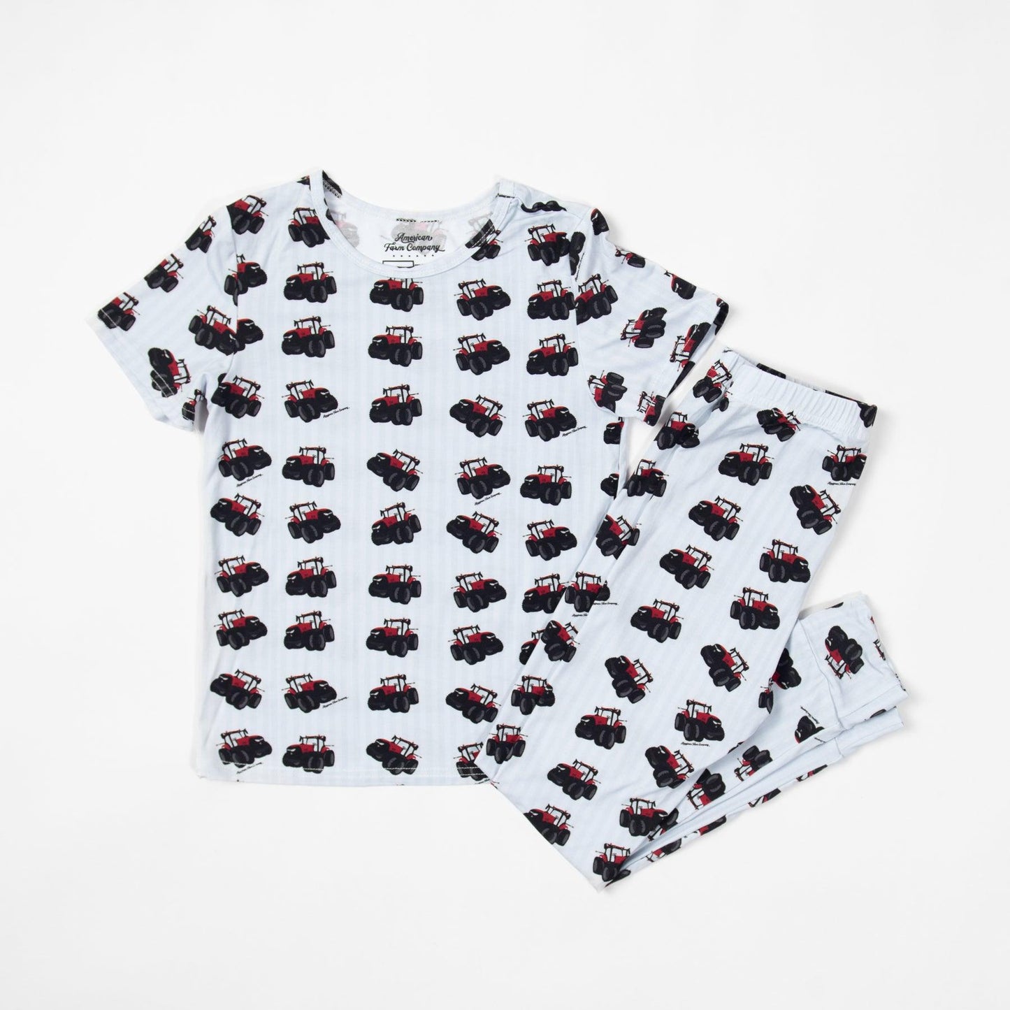 Big Red Tractor Toddler/Youth Bamboo Pajama Set - American Farm Company