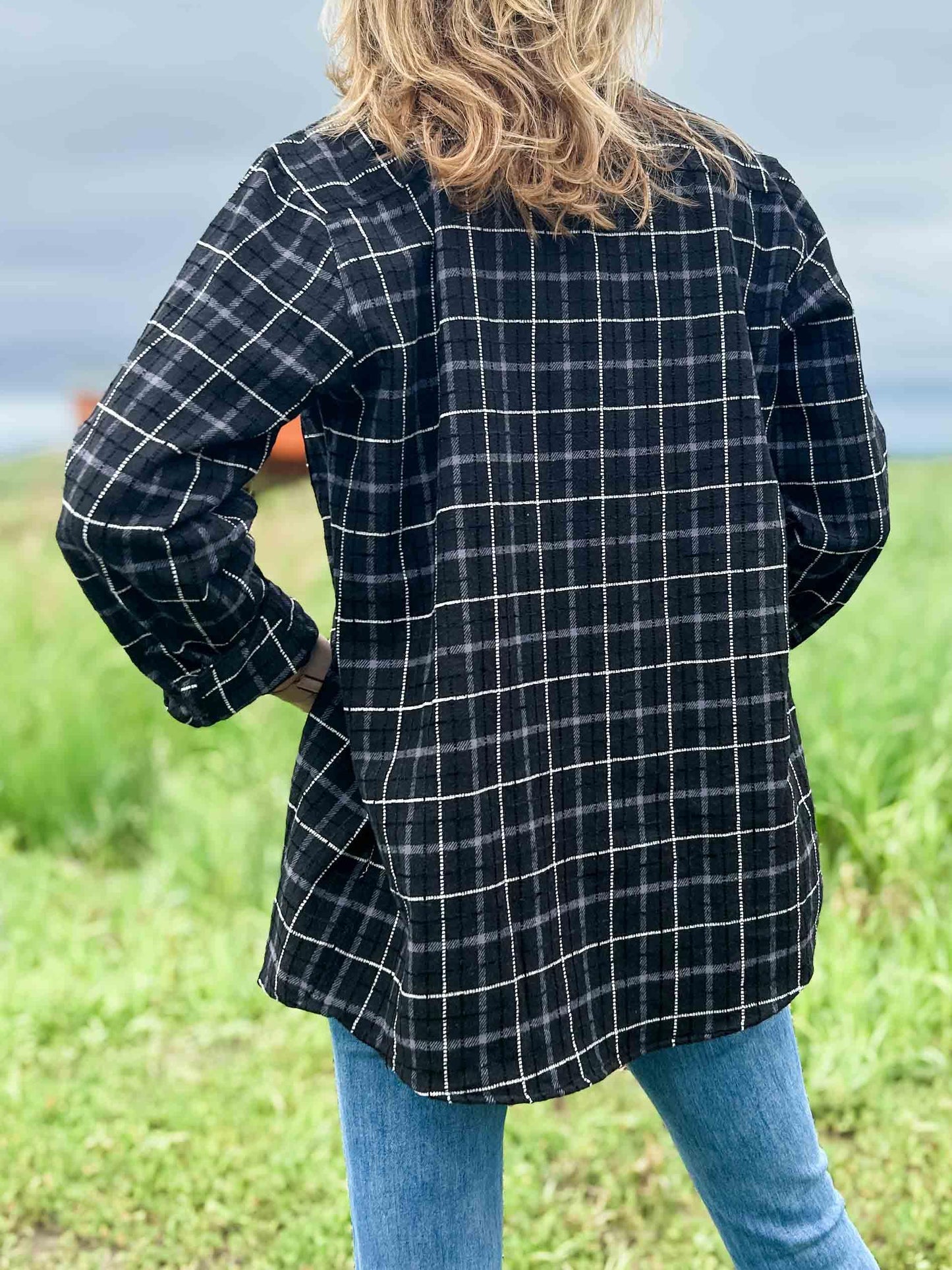 AFC Black Plaid Women’s Flannel Shirt - American Farm Company