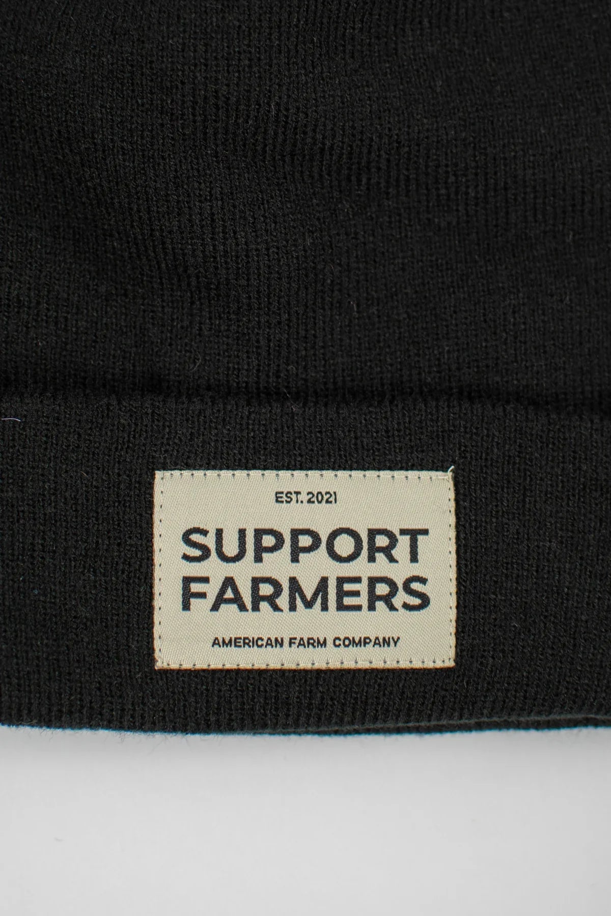 Black ‘Support Farmers’ Beanie