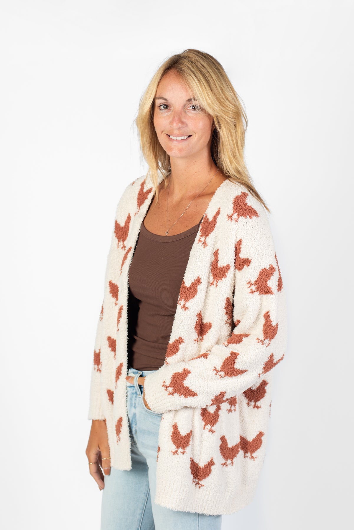 Chicken Luxe Cardigan (PREORDER 10/4)