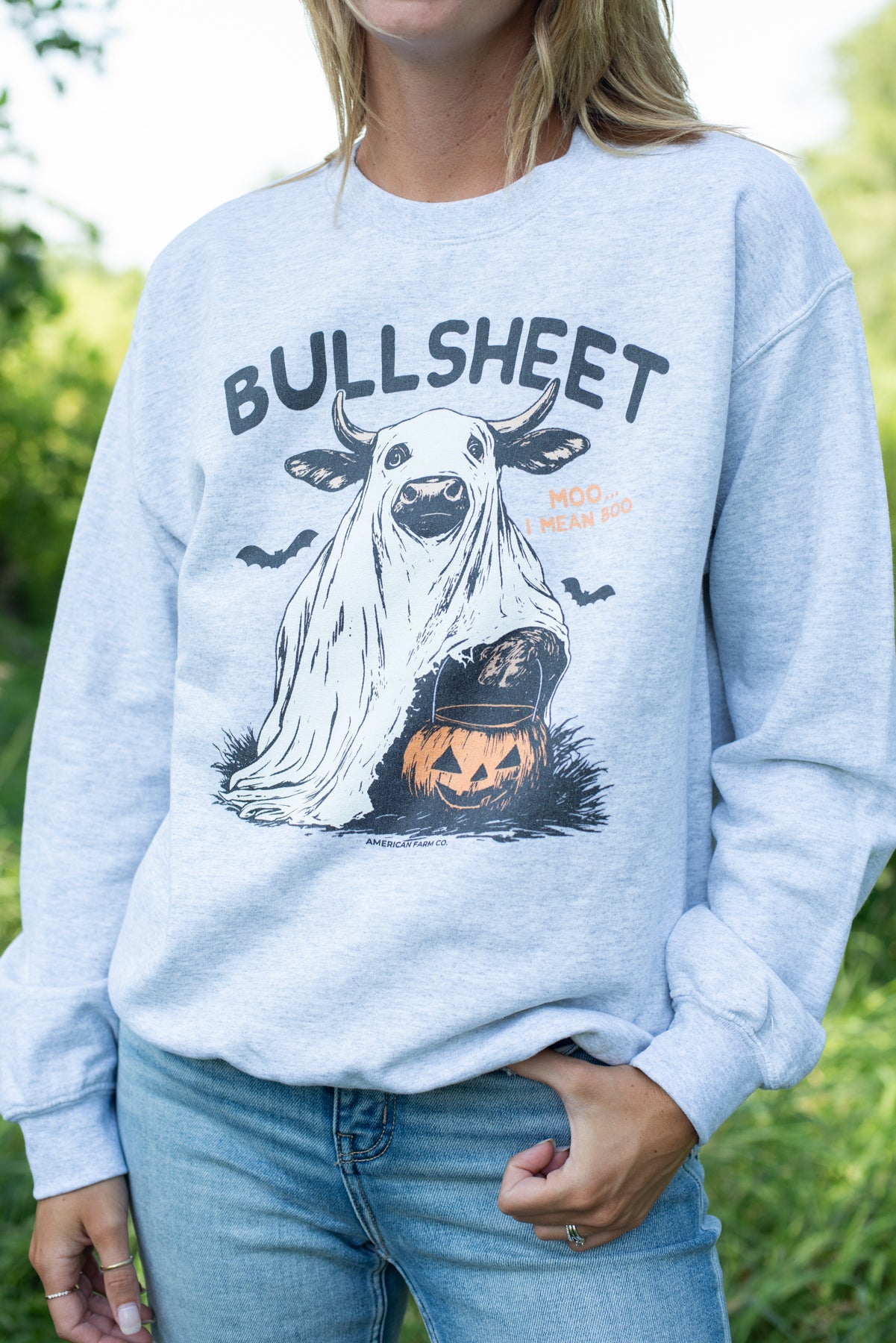 'Bullsheet' Halloween Crewneck