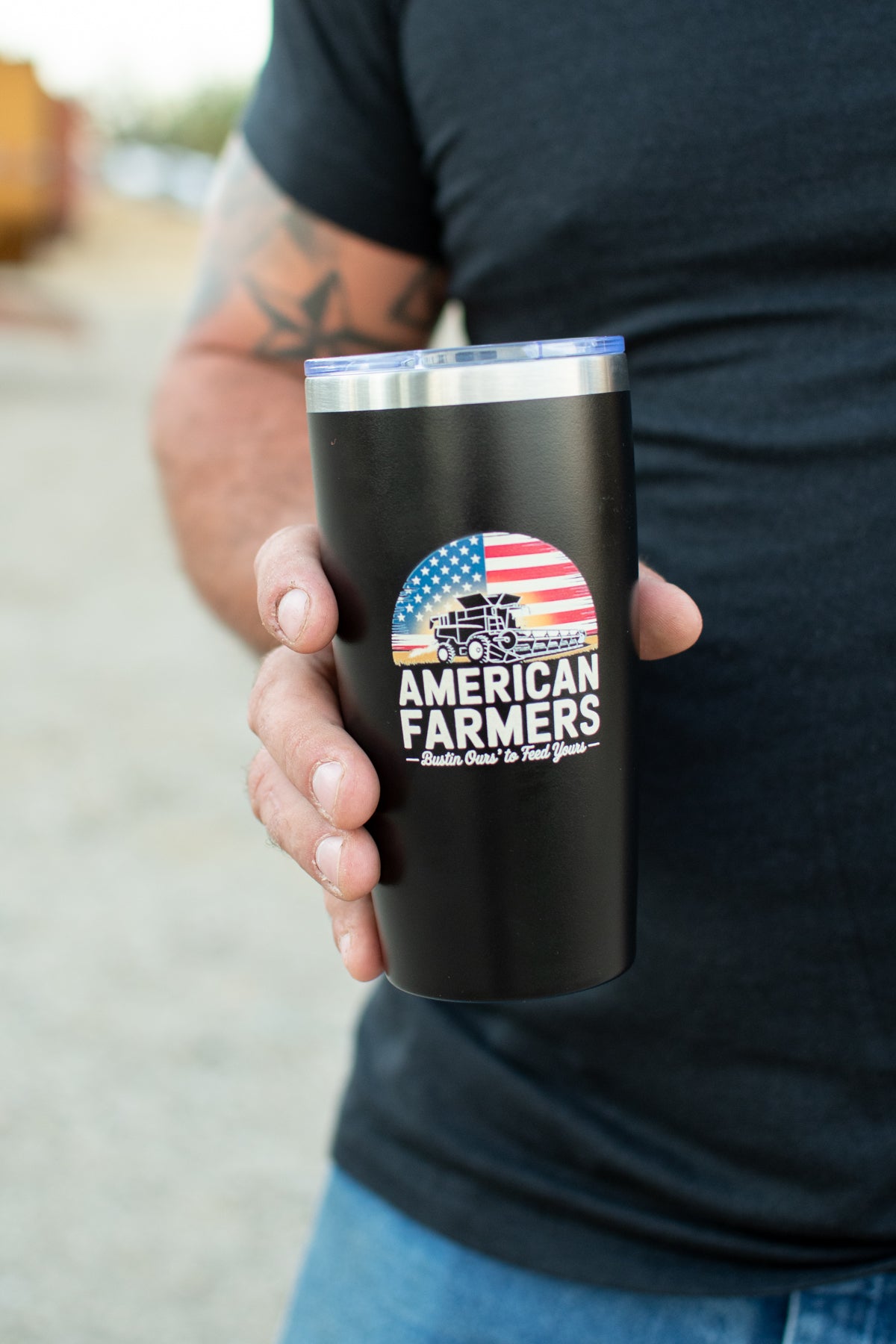'Bustin' Ours' 20oz Black Tumbler
