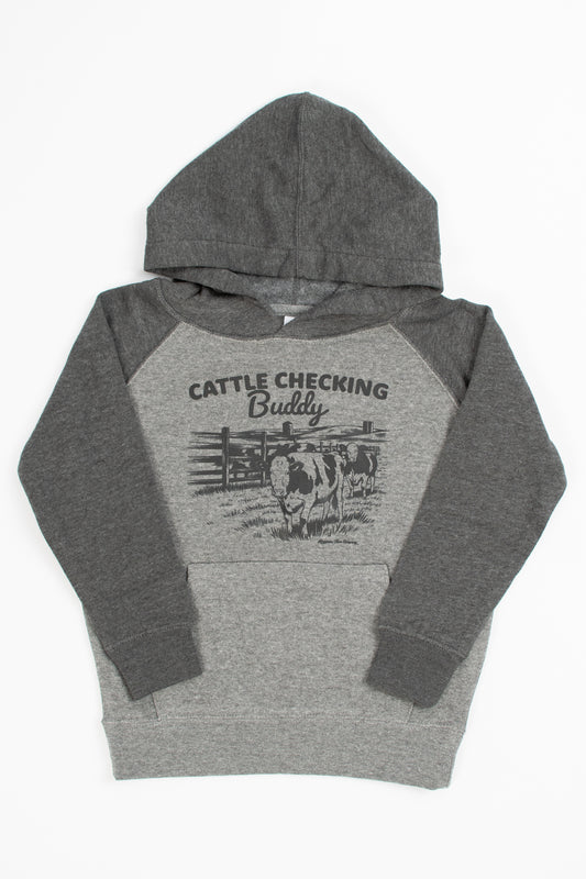 'Cattle Checking Buddy' Toddler/Youth Hoodie