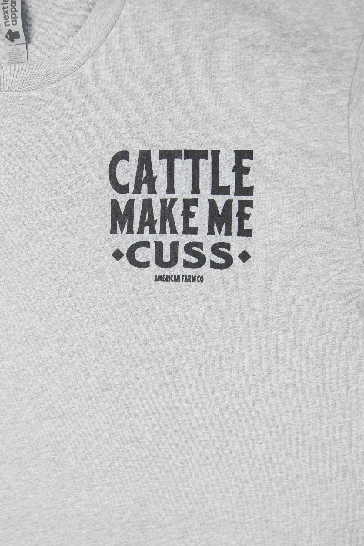 'Cattle Make Me Cuss' Grey Tee
