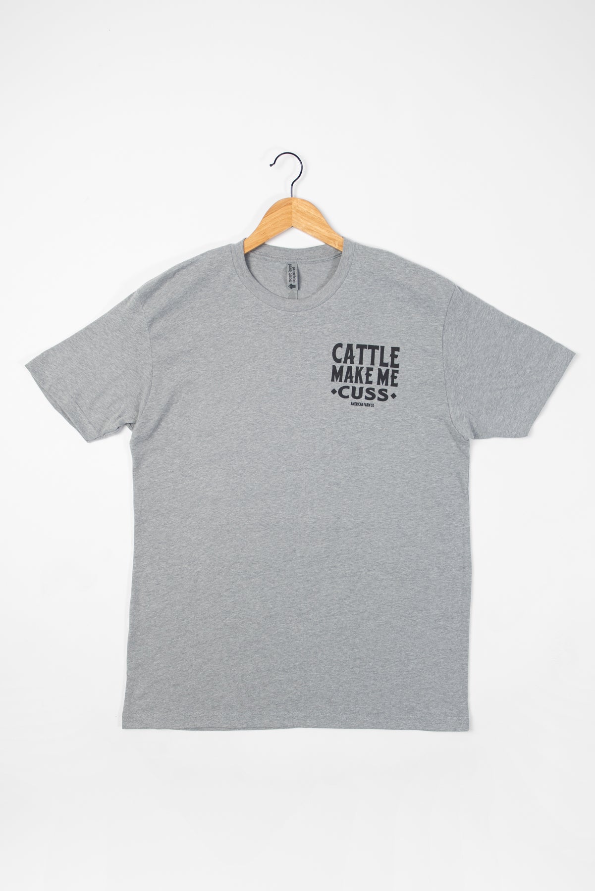 'Cattle Make Me Cuss' Grey Tee