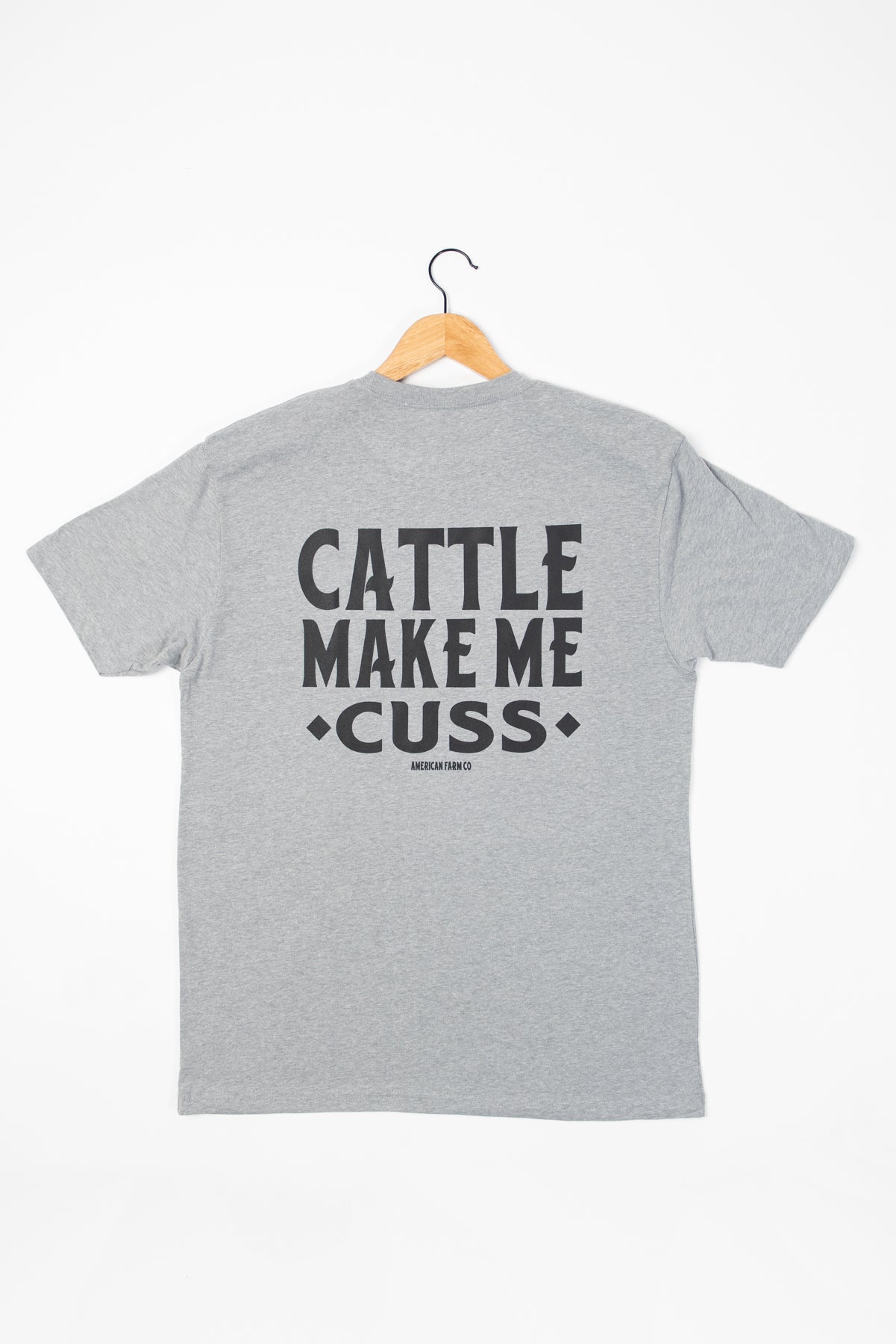 'Cattle Make Me Cuss' Grey Tee