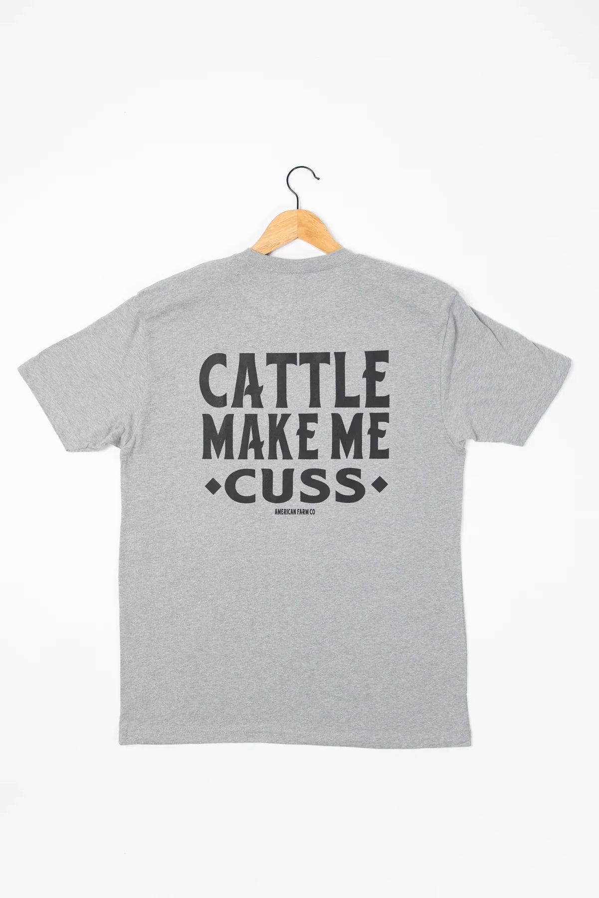 'Cattle Make Me Cuss' Grey Tee