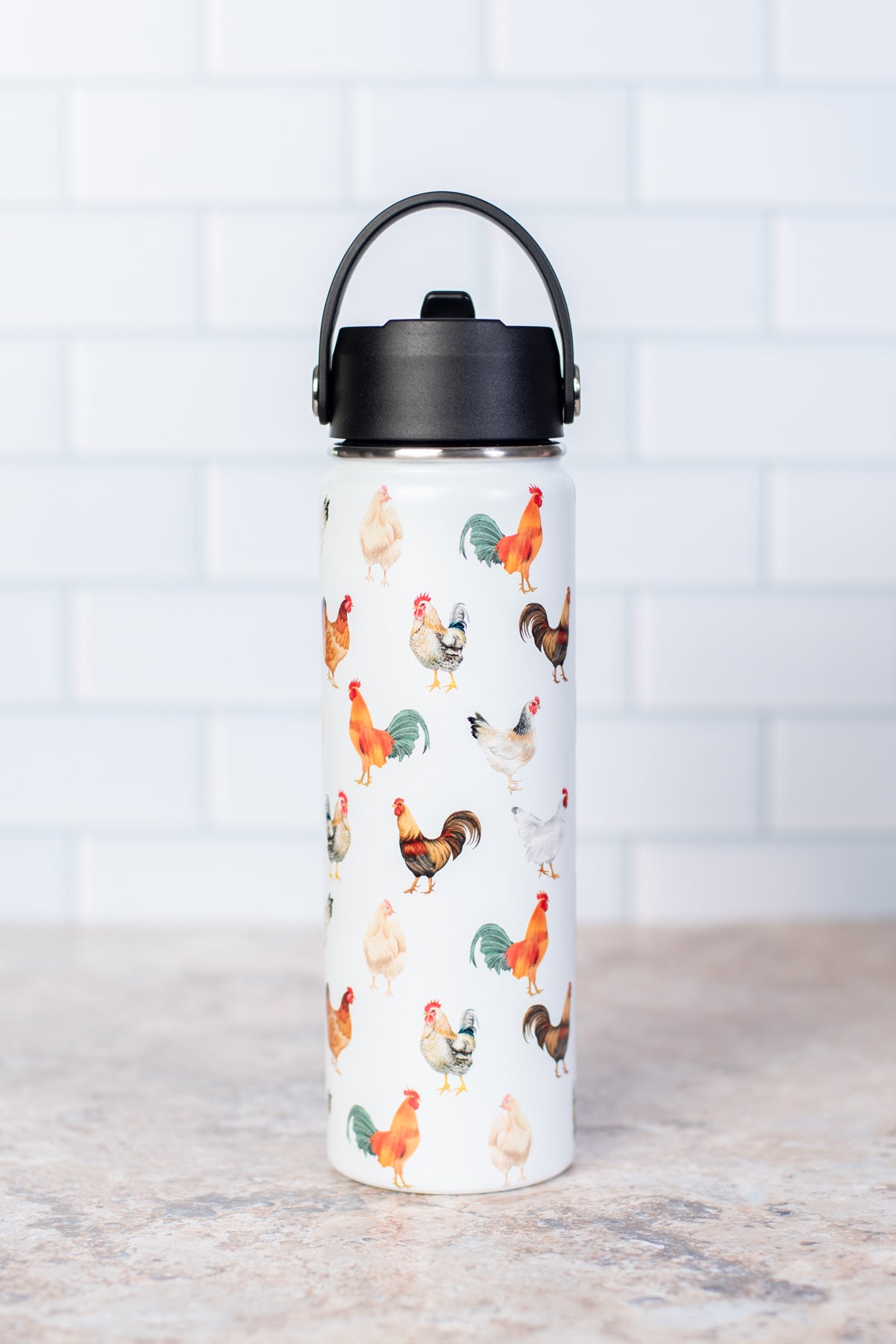 Chicken 22oz Water Bottle