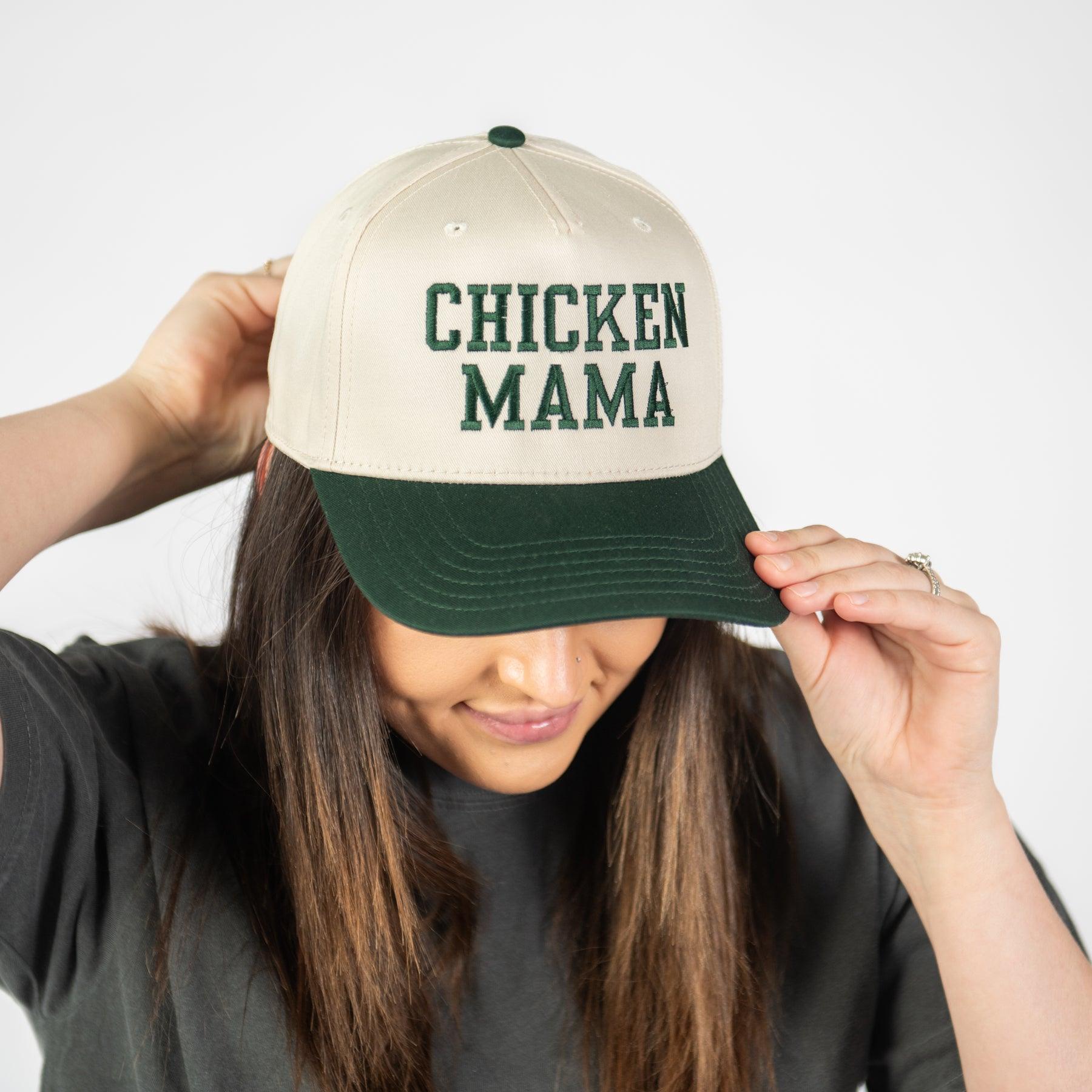 'Chicken Mama' Embroidered Trucker Hat - American Farm Company